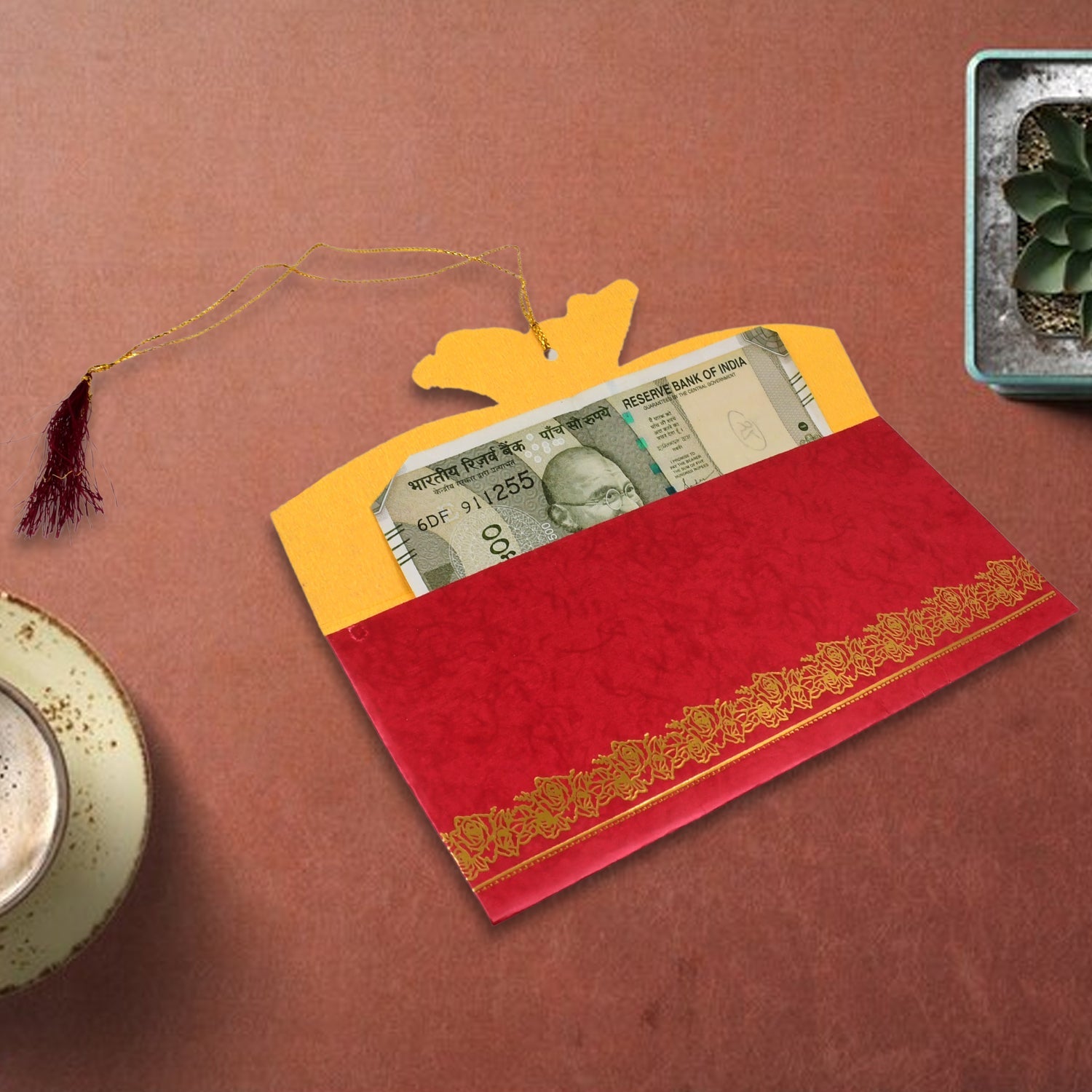 शादी का उपहार कार्ड / कवर (1 पीस / मल्टीकलर) - 18212_wedding_gift_card_1pc_no1