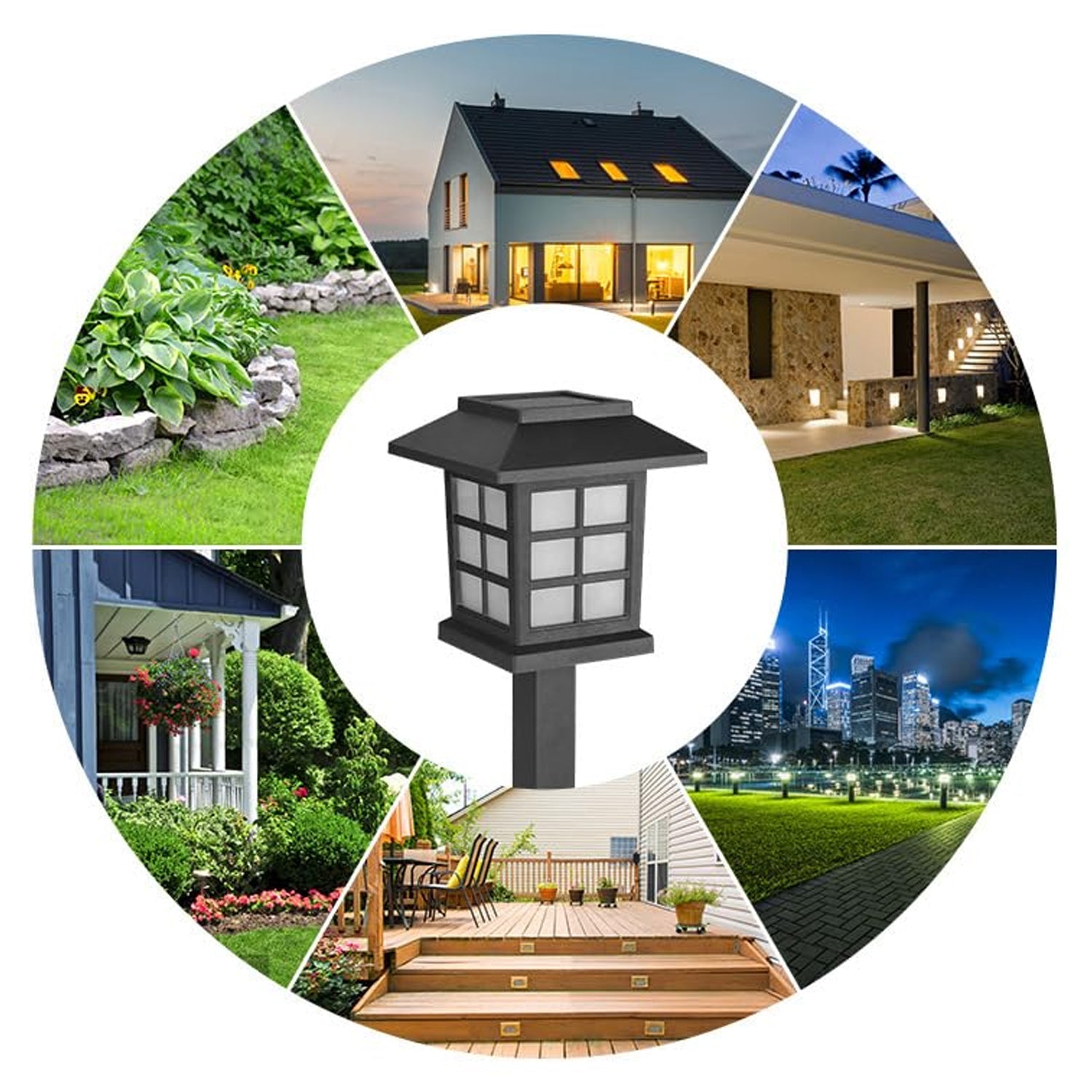 Solar Garden Lights, Outdoor Solar Landscape Lights, Waterproof Outdoor Solar Li - 13021_led_solar_garden_light_2pc