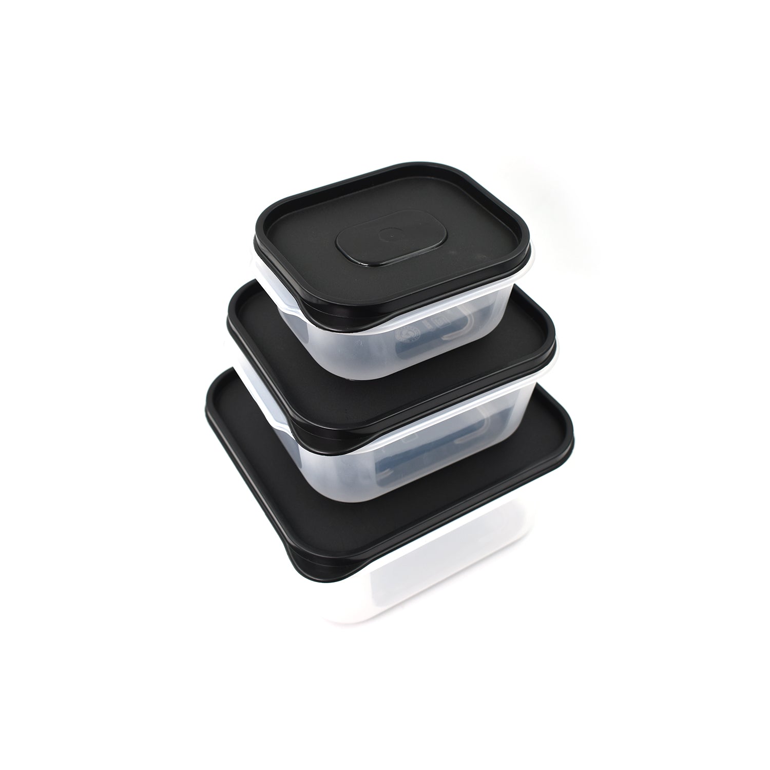 Stackable square containers for efficient storage and space saving