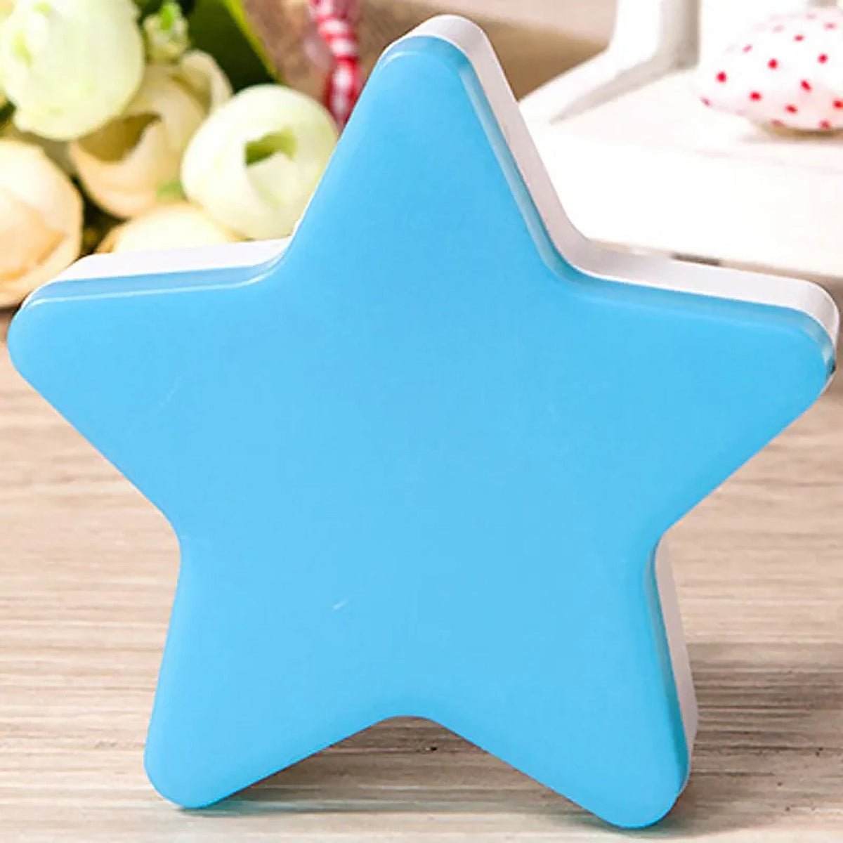 Night Light Comes with 3D Illusion Design Suitable for Drawing Room, Lobby, Ener - 13018_led_star_night_light_1pc