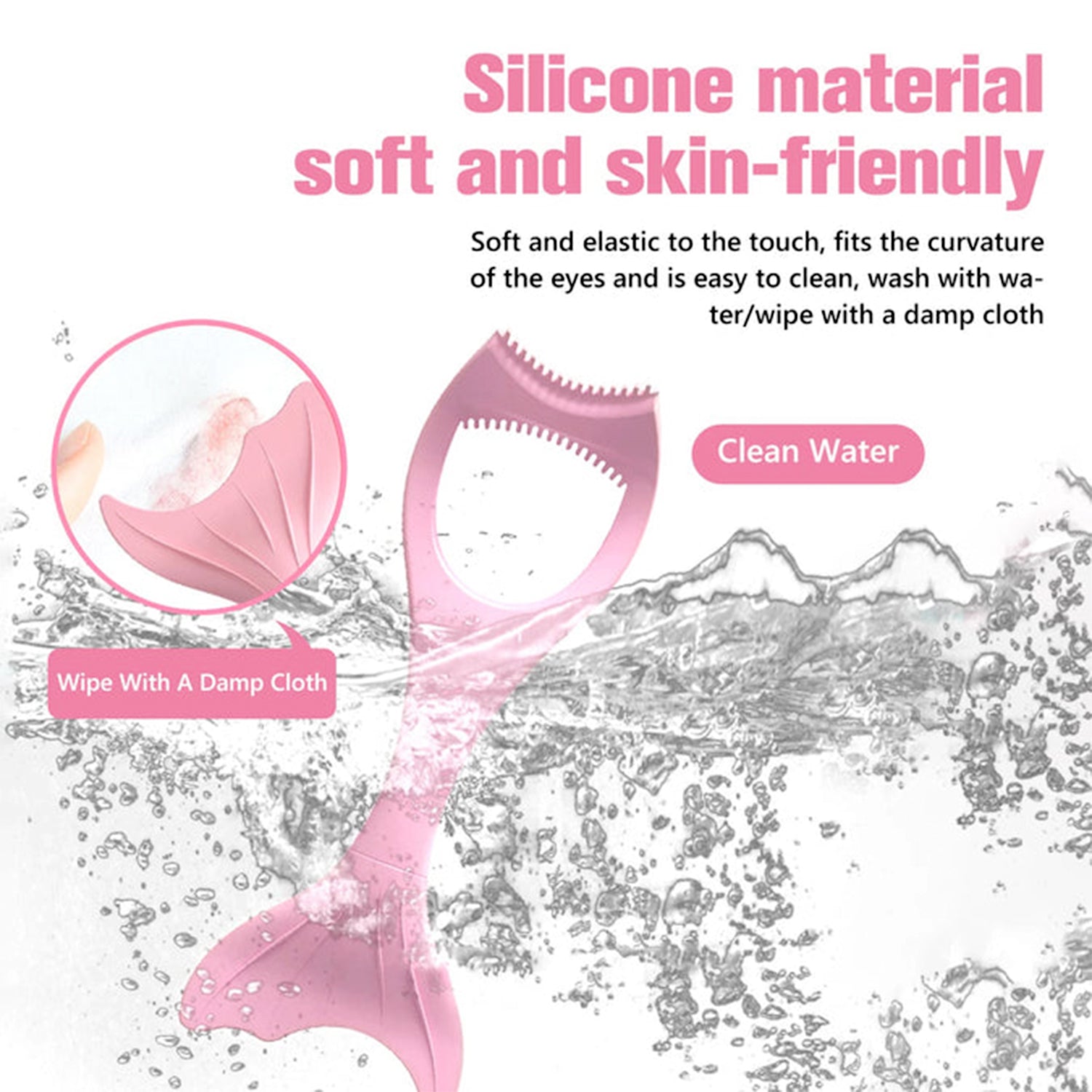 Multifunctional Easy To Clean Curved Silicone Eyeliner Stencils Wing Tips Quick  - 12628_silicone_eyelash_tool_1pc