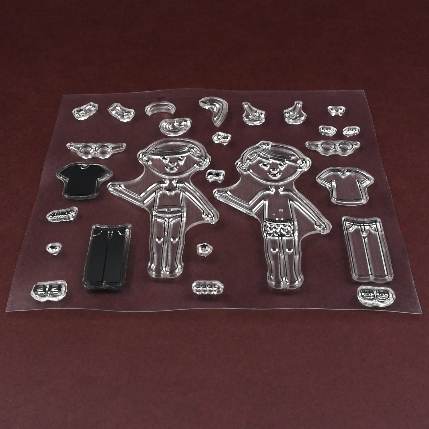 Reusable Rubber Stamp, TPR Stamp DIY Accessories Good Stamping Effect DIY Transp - 17625_paper_craft_rubber_stamp_no13