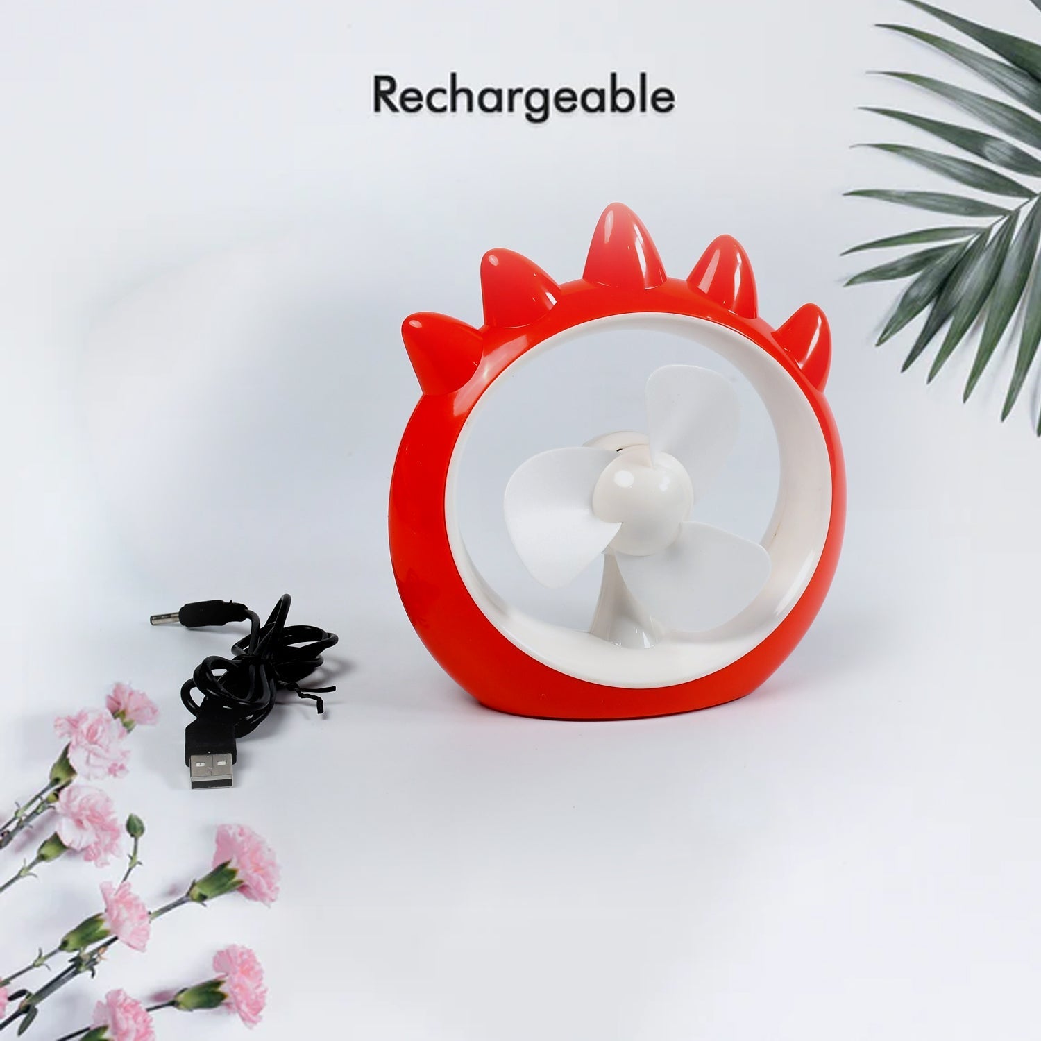 MINI DESKTOP FAN RECHARGEABLE TABLE FAN HANDHELD FAN USB FAN DESK FAN COOLING FA - 7713_mini_fancy_fan_no6