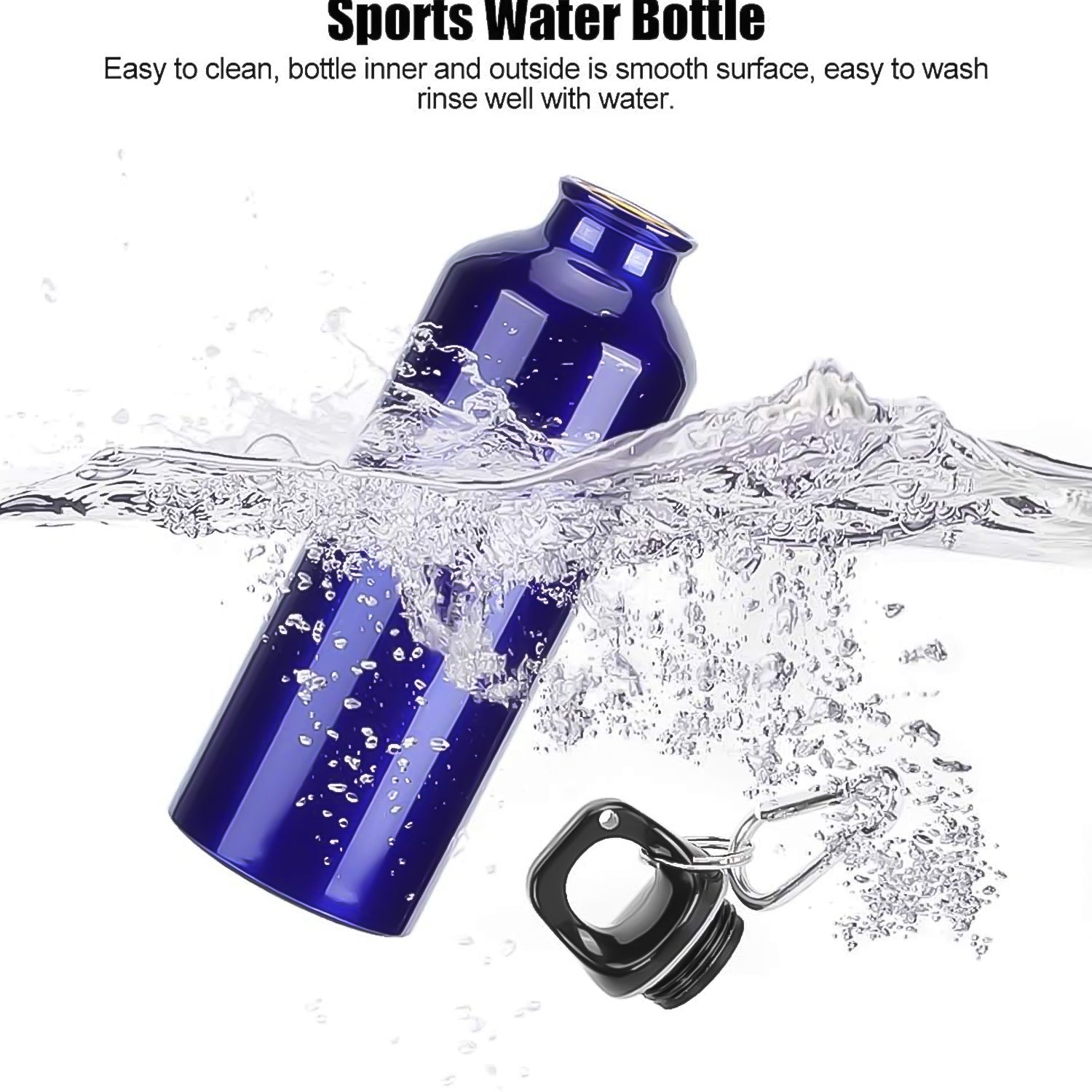 Aluminium Sports Water Bottle, 1 Pc (Capacity 500 ML Approx) - 13146_aluminium_water_bottle_no4