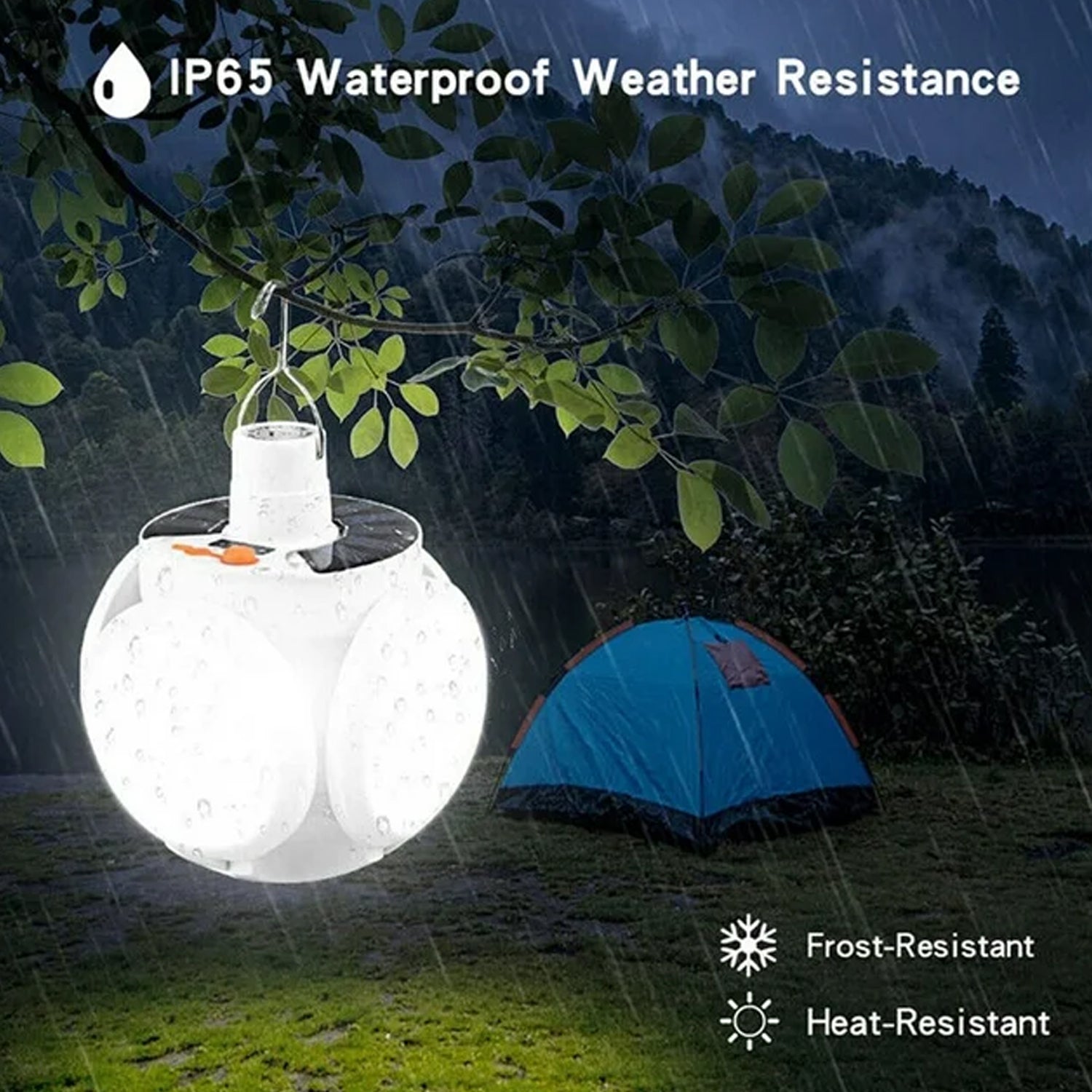 Solar Multi-Functional Emergency LED Light Bulb with USB Charging, LED camping l - 12590_soalr_emergency_led_light