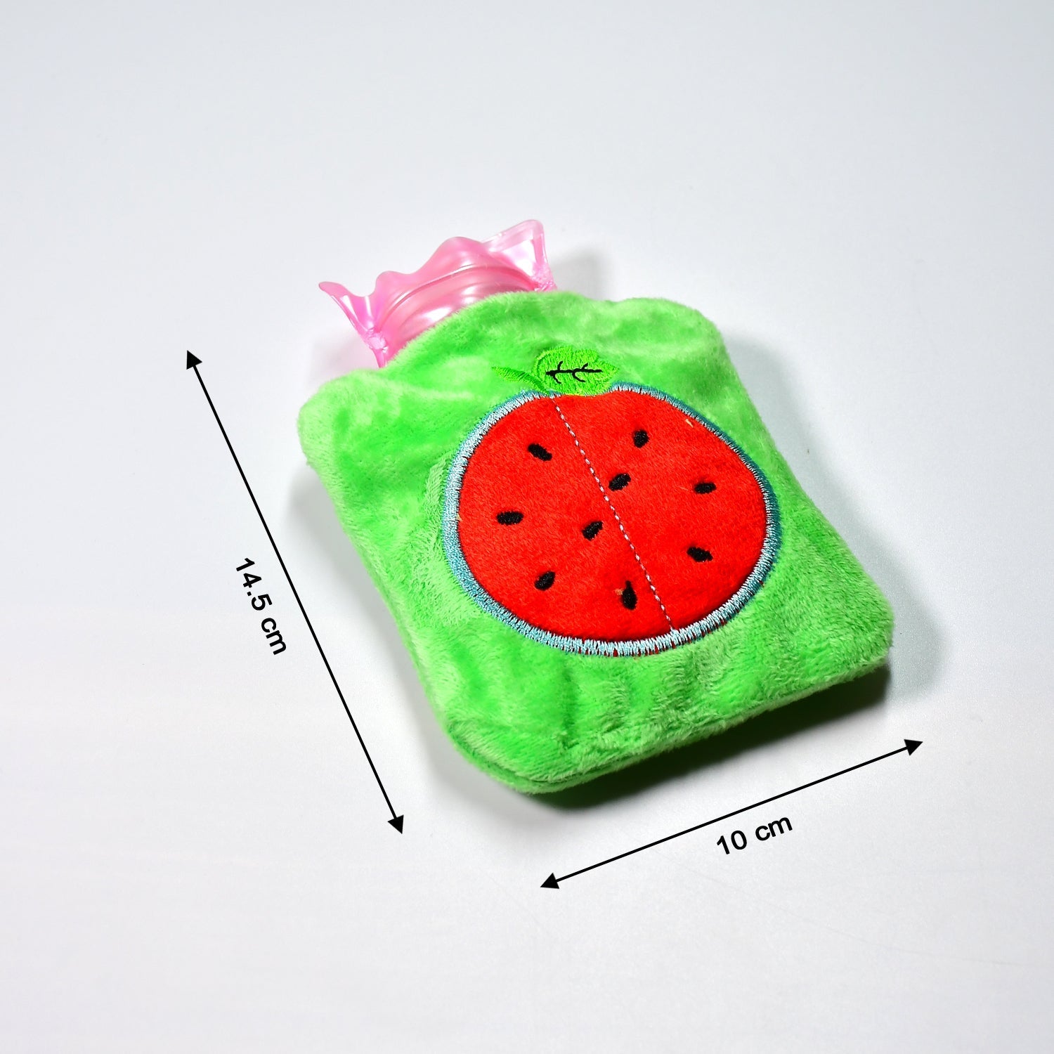 Watermelon small Hot Water Bag with Cover for Pain Relief, Neck, Shoulder Pain a - 6509_chb_watermelon_waterbag