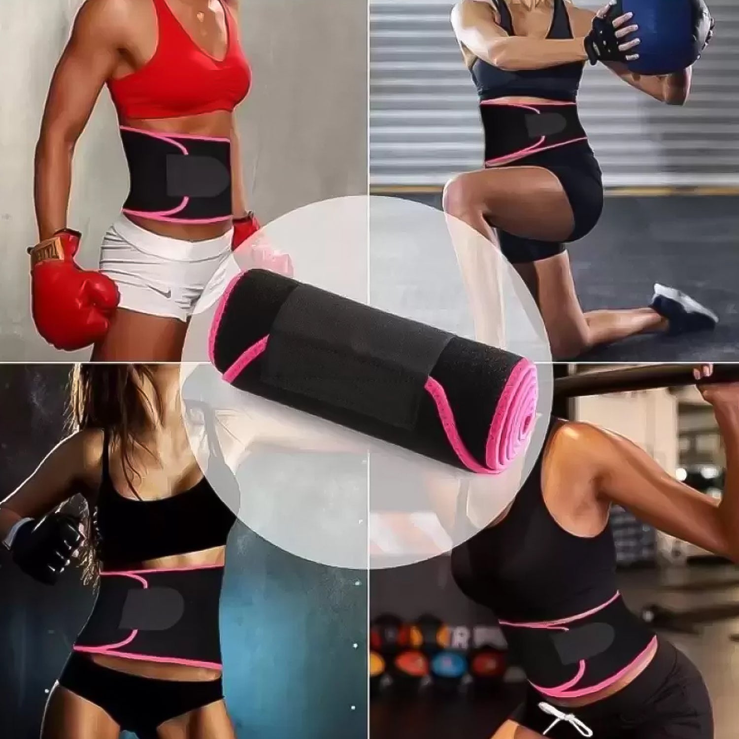 Waist Support Belt Neoprene Ab Belt Trainer (1 Pc) - 13718_waist_support_belt_1pc