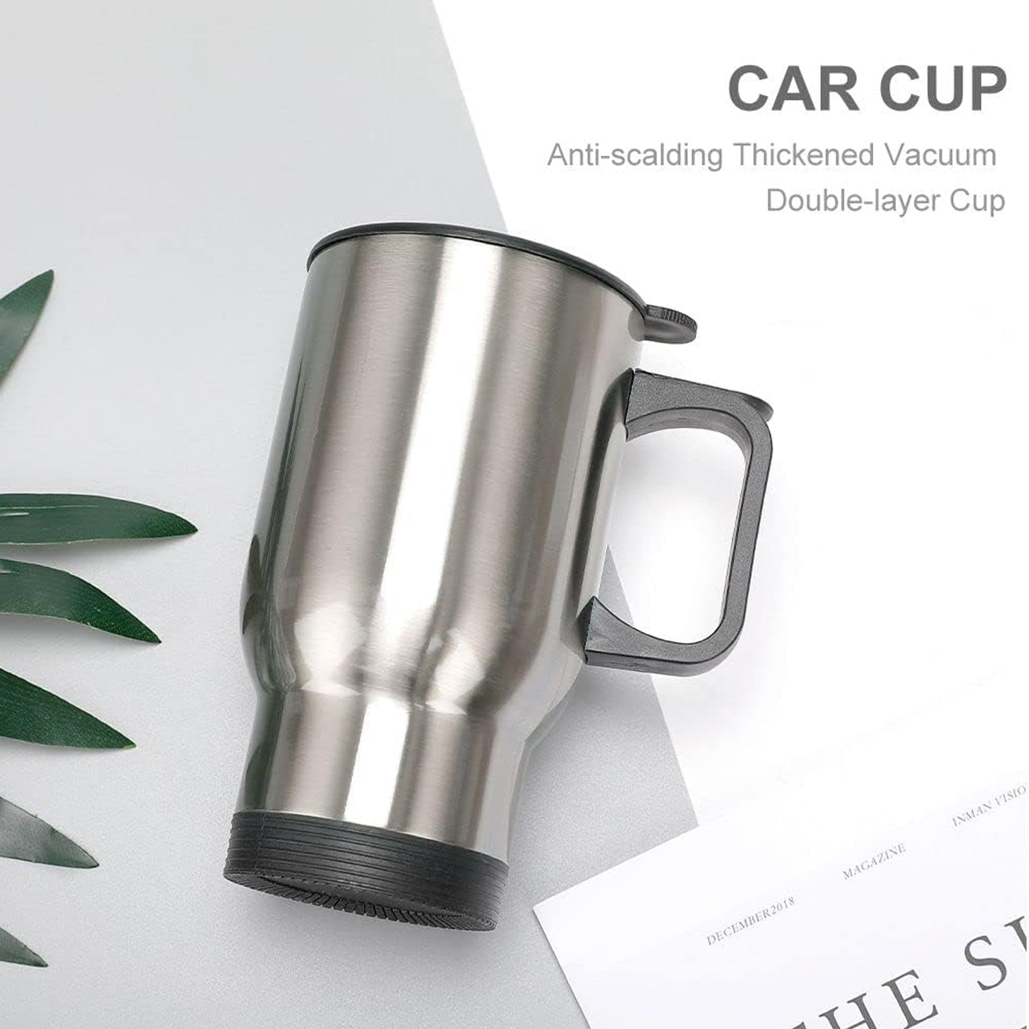 Stainless Steel Vacuum Glass Insulated Glass Coffee Cups Double Walled Travel Mu - 13155_ss_coffee_mug_n_handle_no4