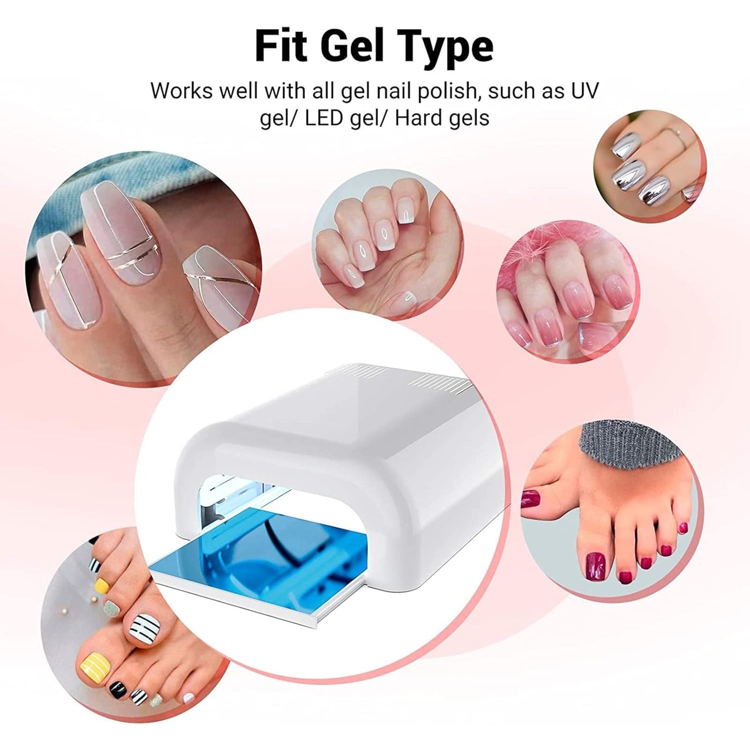 UV Glue Nail Curing Lamp 4 Tubes 36w Fast Curing Lamp (1 Pc) - 13620_36w_nail_dryer_uv_lamp_no2