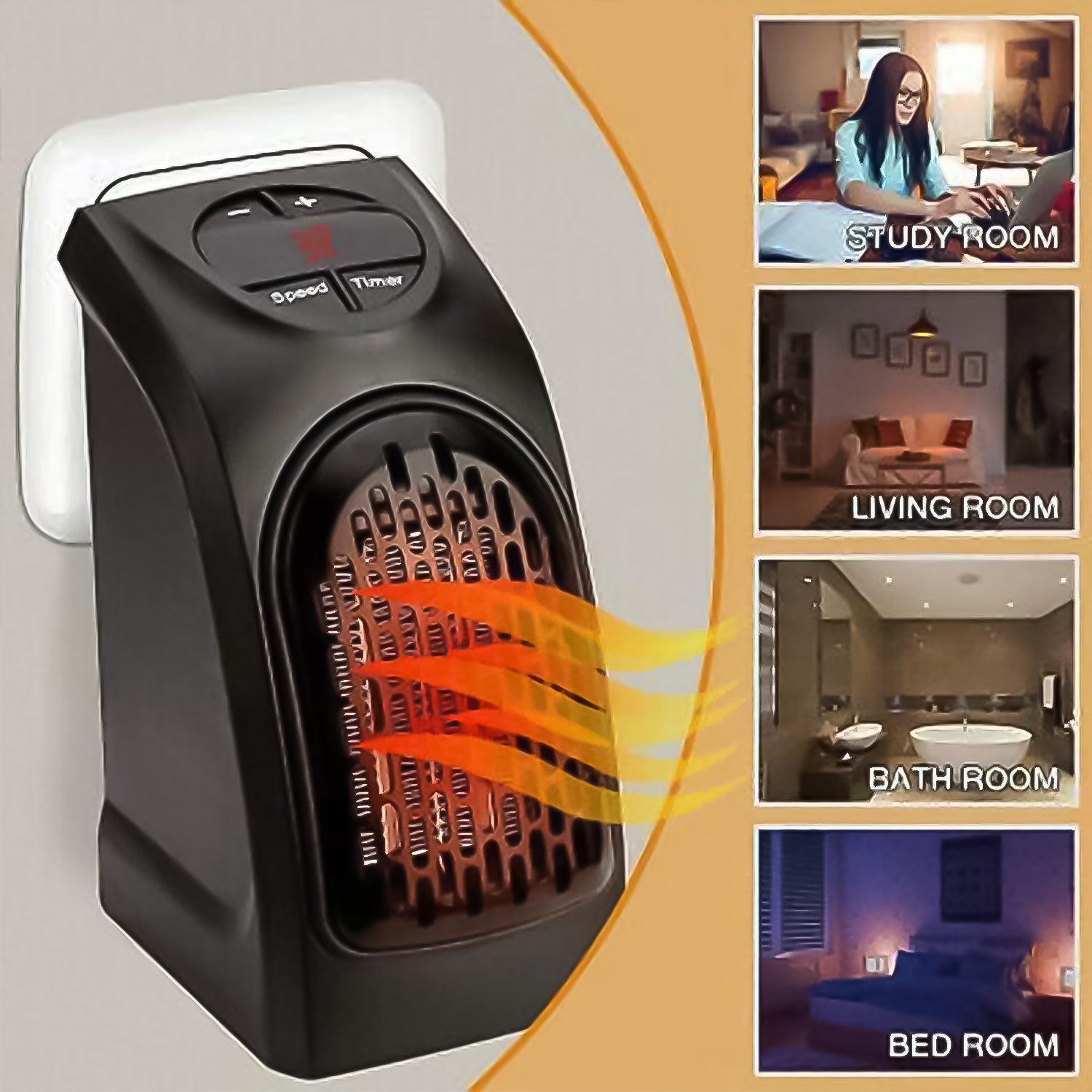 Electric Mini Handy Heater Plug-In Wall (400w) - 0251_handy_heater