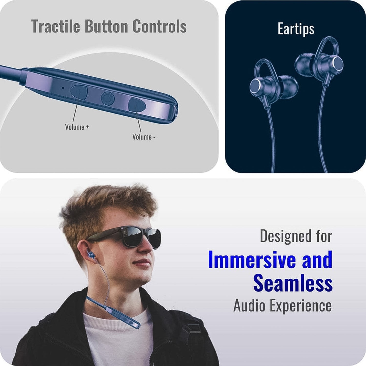 Magnetic ON- OFF Earbuds Neckband Bluetooth (1 Pc / USB Type-C) - 13616_neckband_wireless_bluetooth_no5