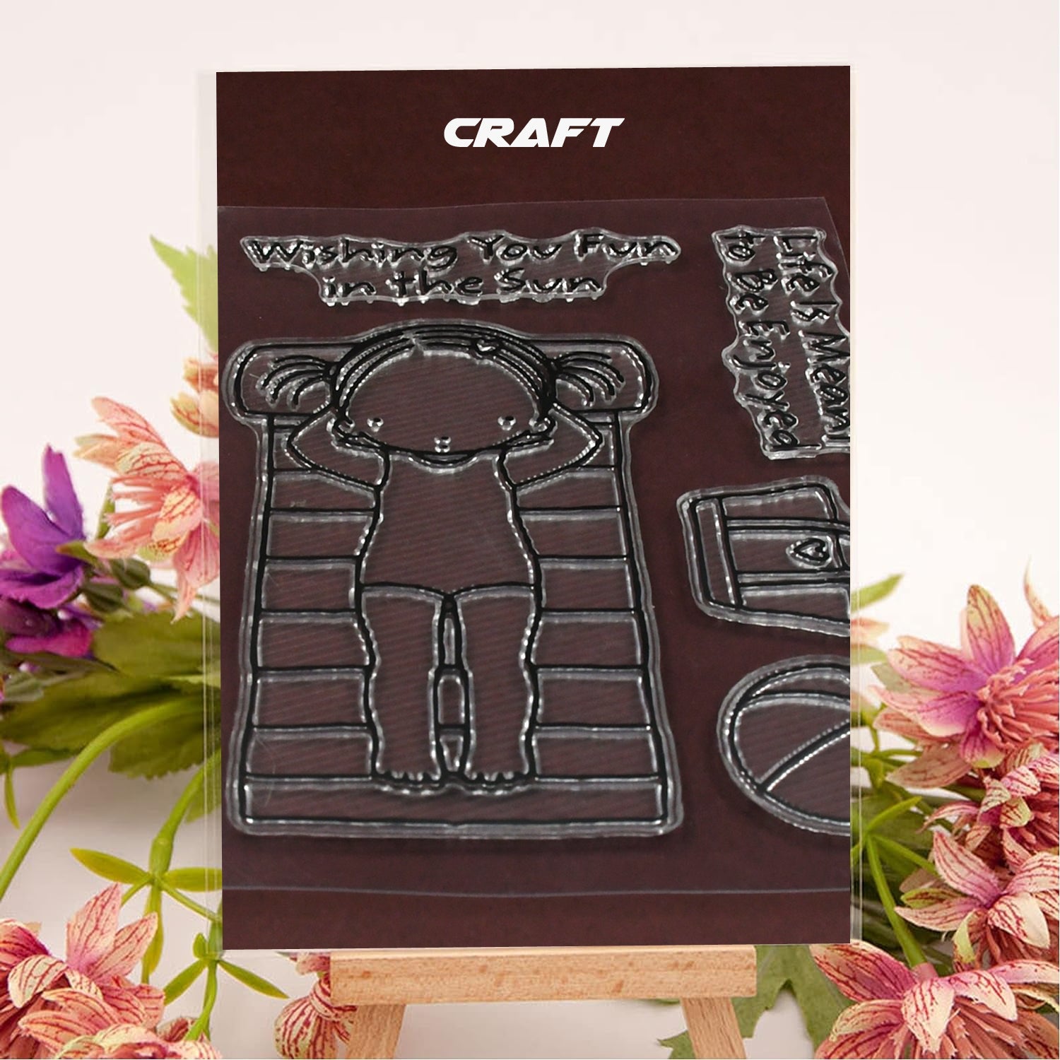 Reusable Rubber Stamp, TPR Stamp DIY Accessories Good Stamping Effect DIY Transp - 17618_paper_craft_rubber_stamp_no8