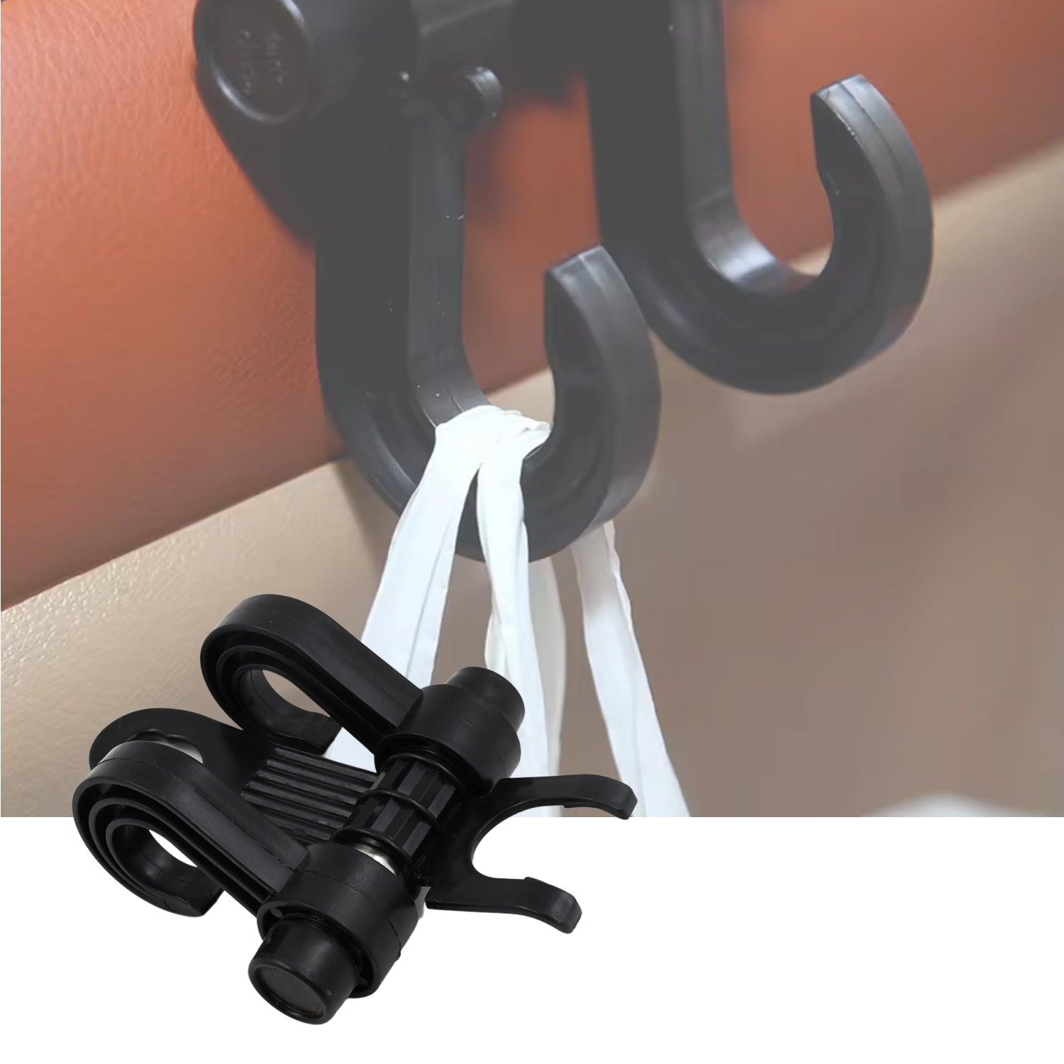 Car Hooks Vehicle Back Seat Hidden Headrest Hanger (1 Pc) - 17874_car_double_hook_hanger_1pc