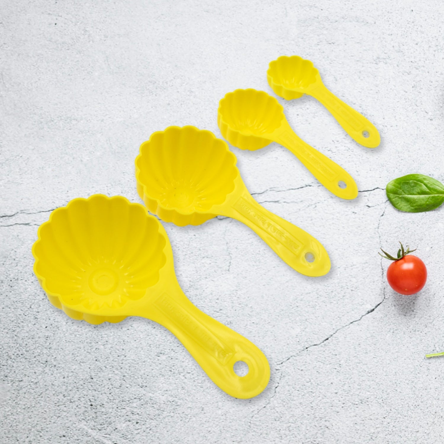 Plastic Kitchen Tool Mould / Ladoo Mould Spoon Ladoo Making Spoon Set for Kitche - 5559_modak_spoon_4pc_d123