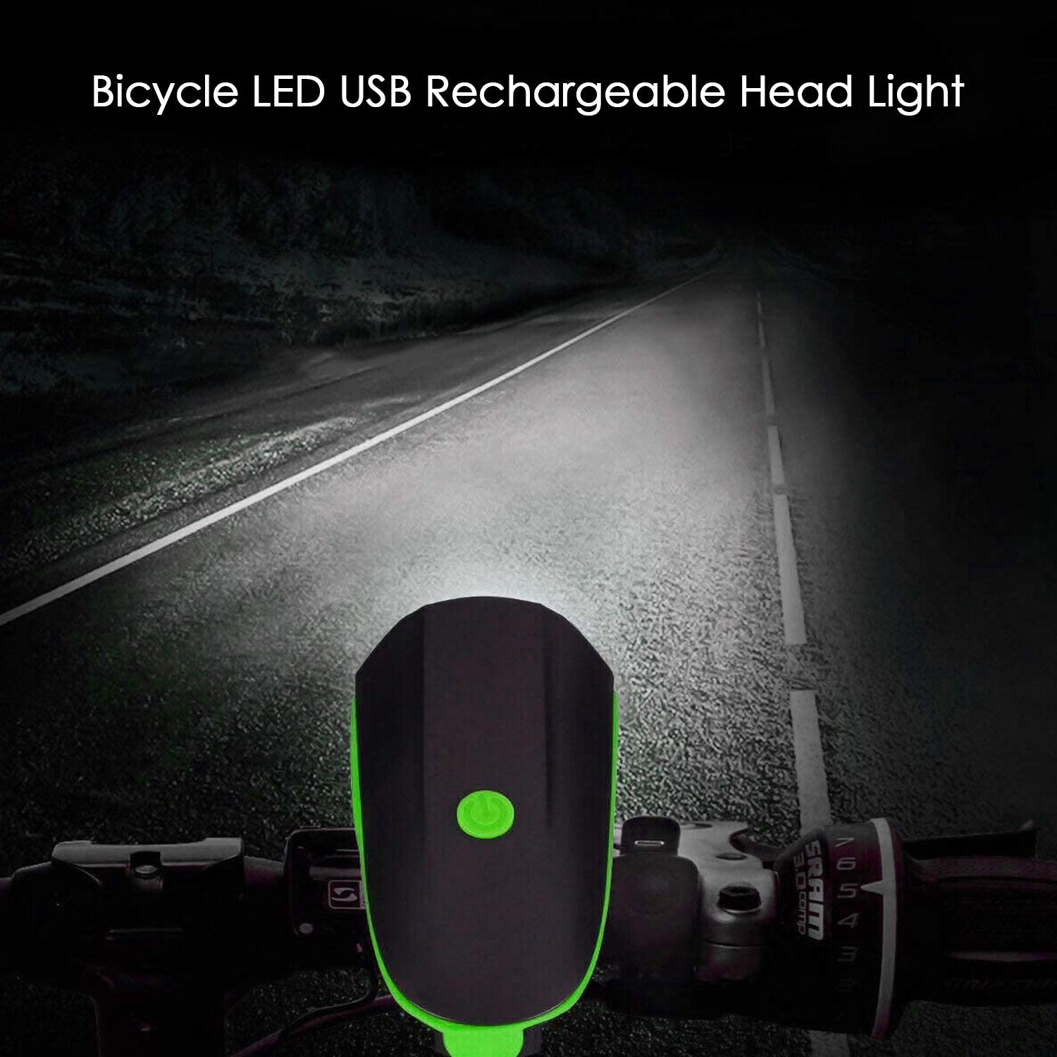 रिचार्जेबल साइकिल एलईडी ब्राइट लाइट (1 पीस) - 1562_speaker_bicycle_light