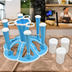 Miracle Plastic Glass Stand / Tumbler Holder / Glass Holder for Kitchen / Dining - 5589_plastic_glass_stand_m112