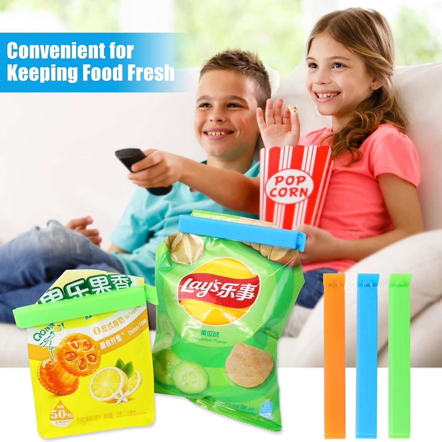 Food, Snack Pouch Bag Clip Sealer for Keeping Food Fresh for Home Kitchen | Plas - 7028_premium_food_clip_18pc