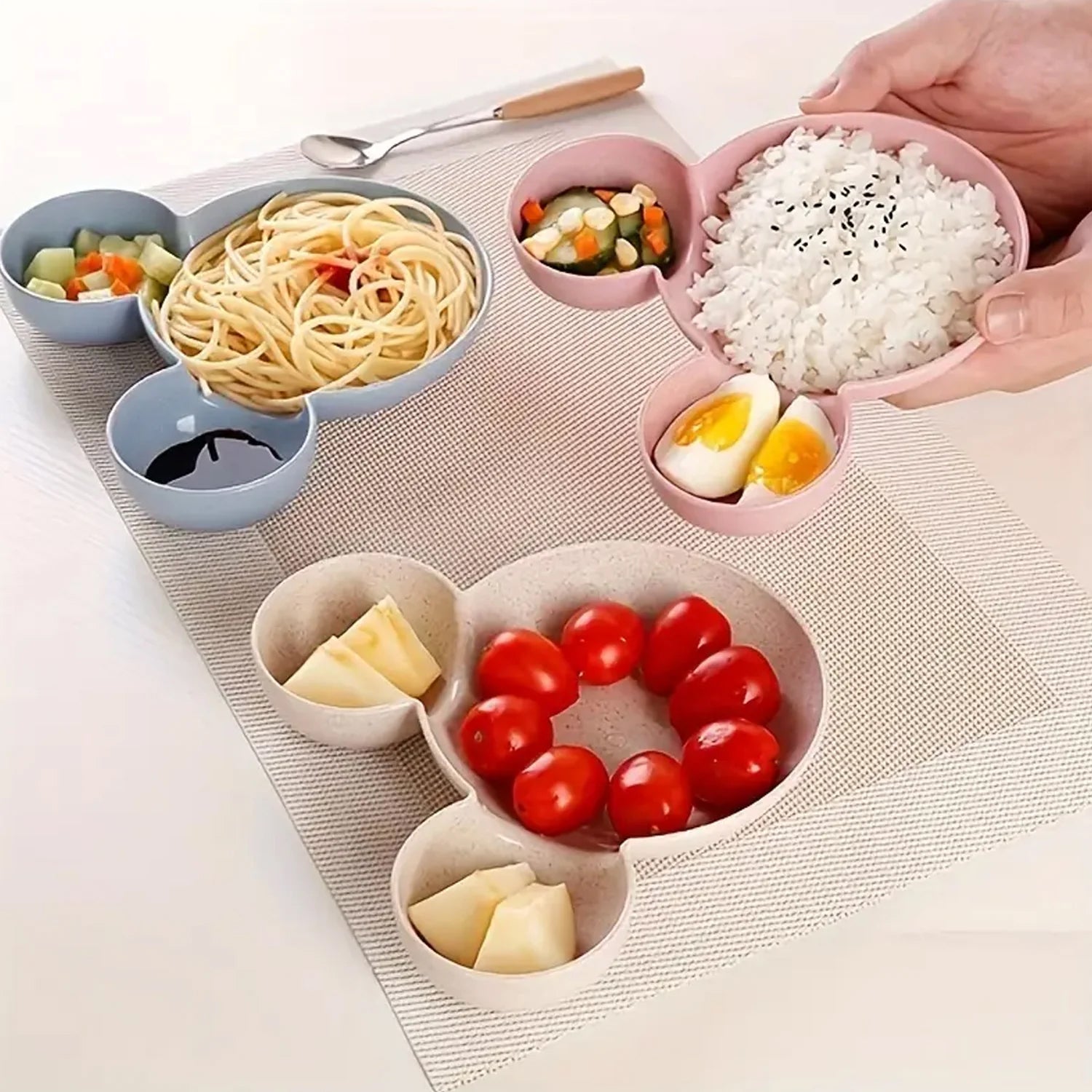 Mickey Mouse Shape Plates for Kids, BPA Free, & Unbreakable Children’s Food Pl - 5624_pla_mickey_mouse_plate_1pc