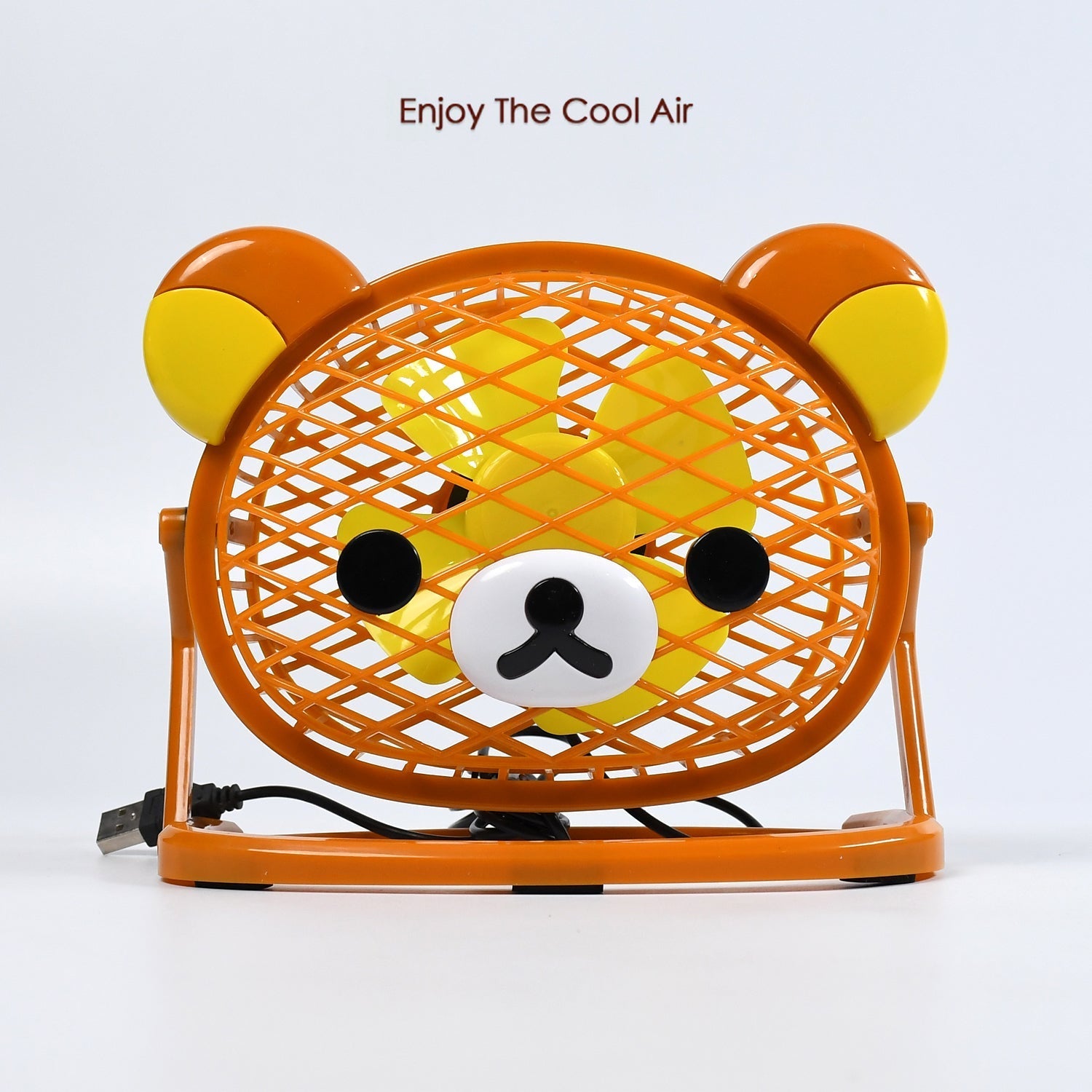 TEDDY BEAR PORTABLE FAN ADJUSTABLE USB FAN SUITABLE FOR HOME , OFFICE , CAR, & M - 7714_mini_fancy_fan_no7