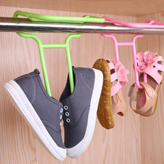 Multi-Function Shelf Drying Rack Shoe Rack Stand Hanger Shoes Hanging Storage Wa - 8546_shoe_hanging_rack_2pc