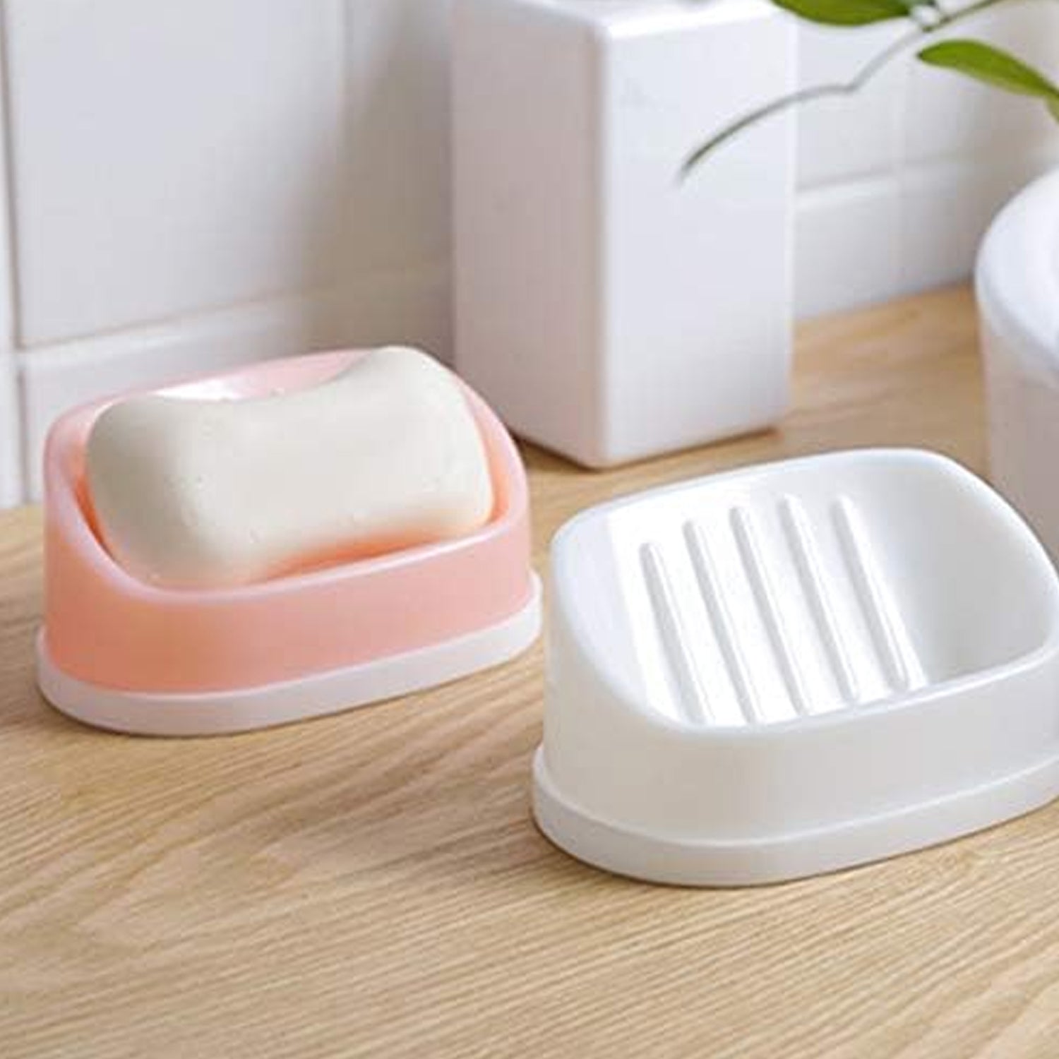 Soap Container, Soap Box Household Kitchen and Bathroom Can Use PP Material Drai - 17509_plastic_soap_box_1pc