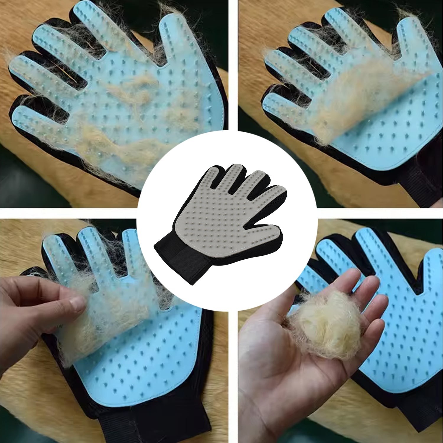 Grey  Gloves, Gloves Bathing Tool (1 Pc) - 17954_grey_true_touch_gloves_1pc