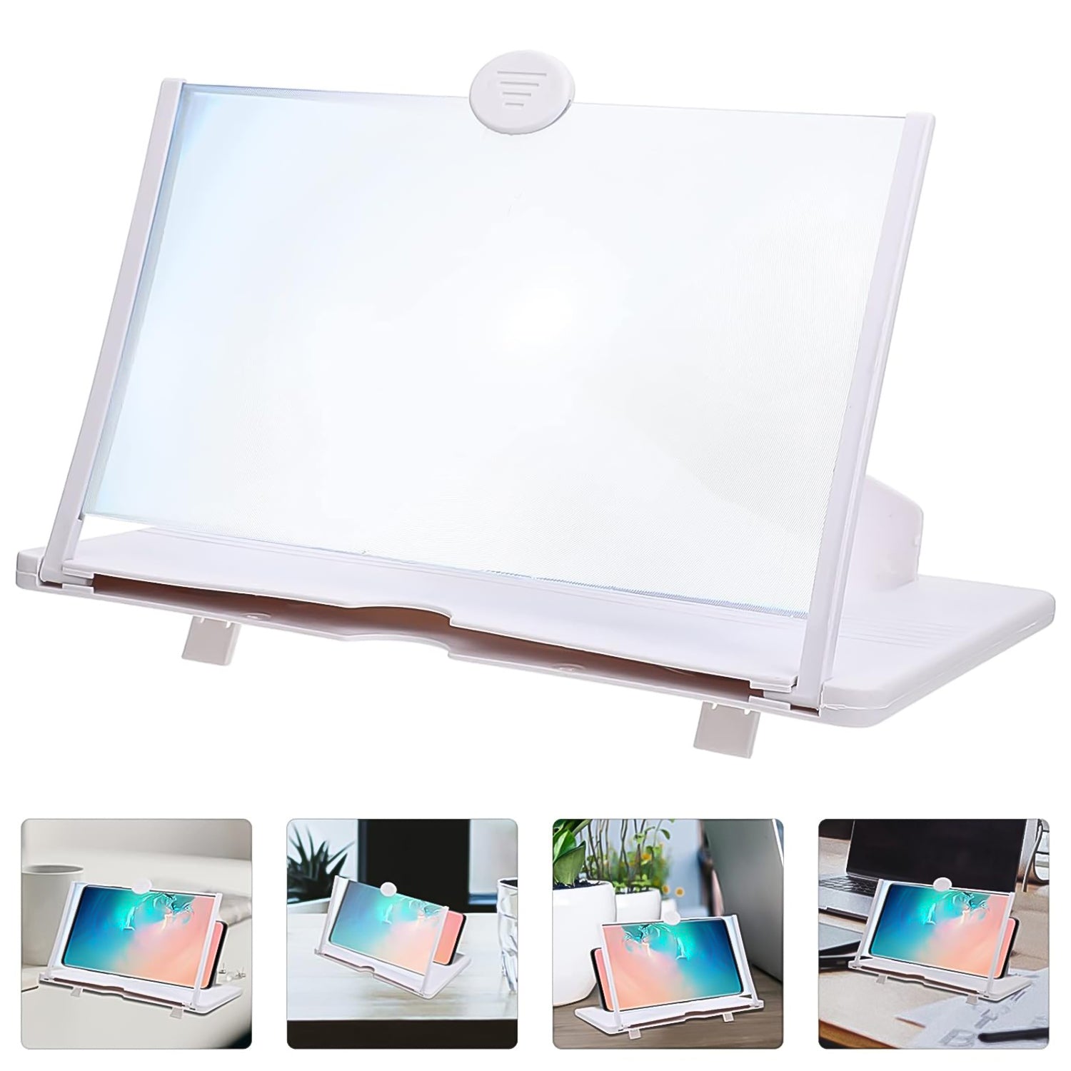 3D HD Mobile Phone Magnifier Amplifier (10 inch / 1 Pc) - 13524_3d_fold_phone_magnifier_1pc