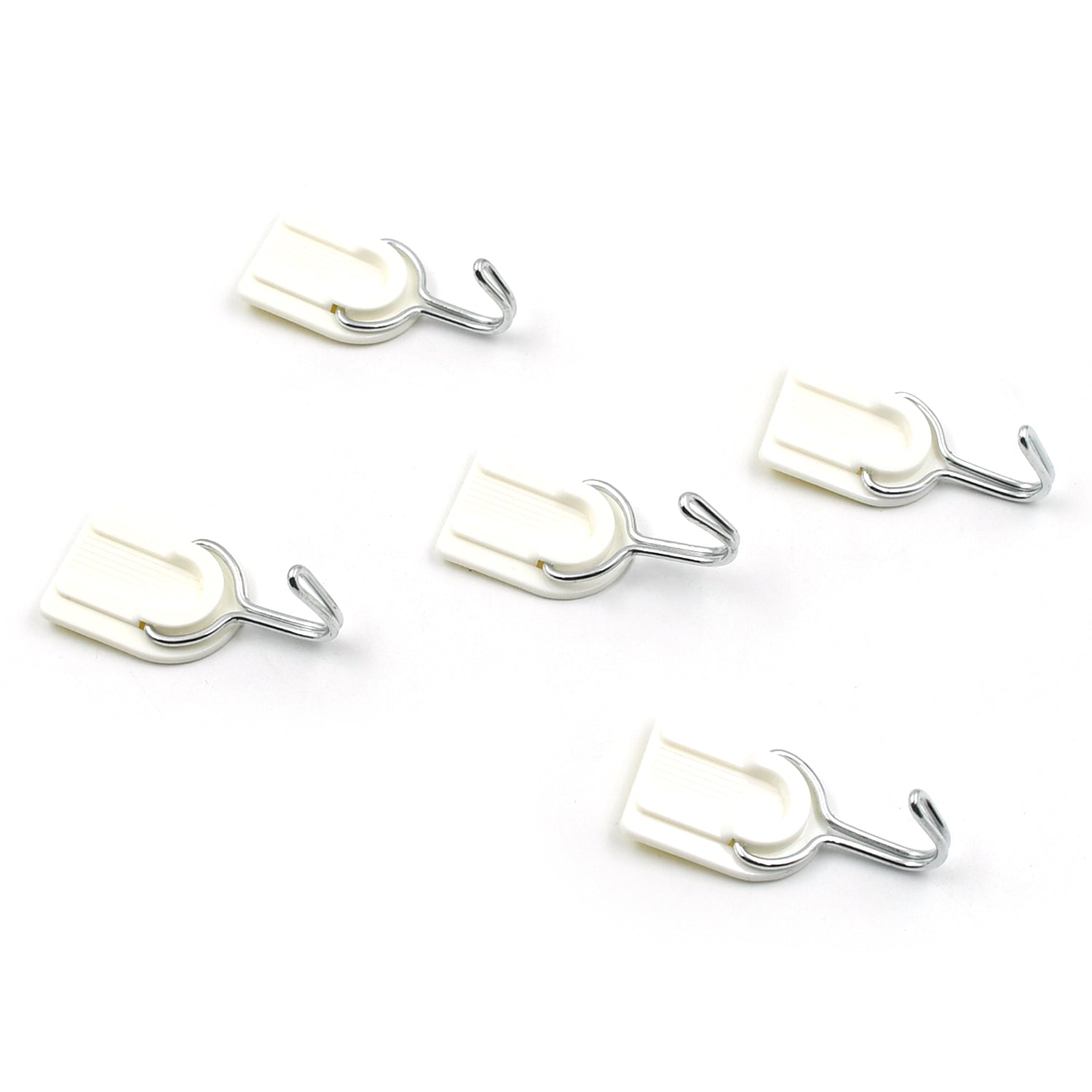 Multipurpose Strong Hook Self-Adhesive hooks for wall Heavy Plastic Hook, Sticky - 4263_adhesive_wall_hook_5pc_set