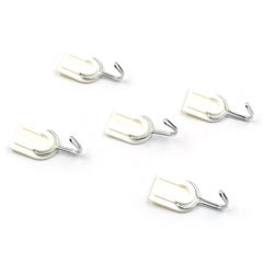 Multipurpose Strong Hook Self-Adhesive hooks for wall Heavy Plastic Hook, Sticky - 4263_adhesive_wall_hook_5pc_set