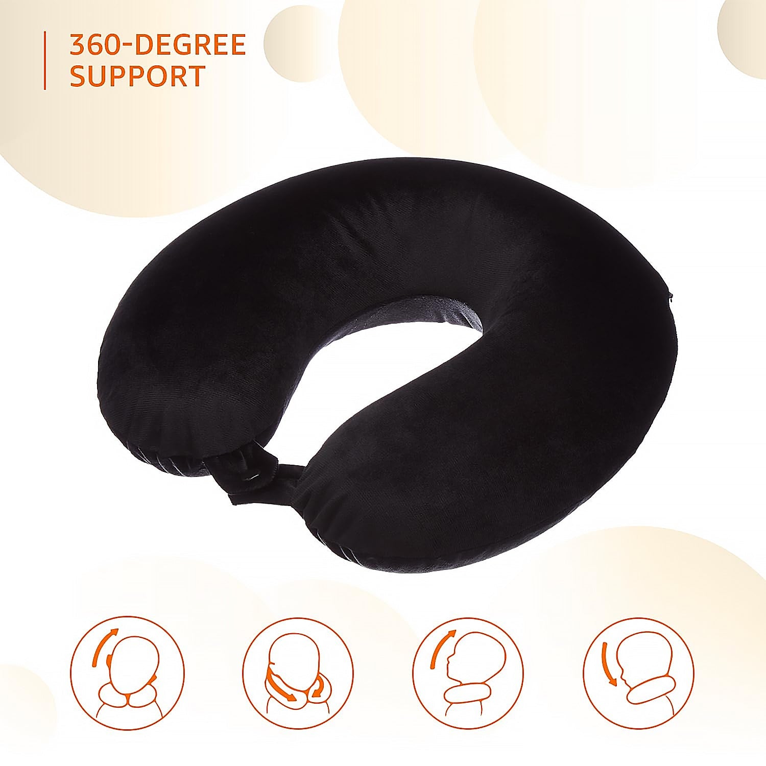 8512 3 in 1 Comfortable Travel Sleeping Kit, Neck Pillow, Eye Mask & Ear Plug S - 8512_travel_sleeping_kit