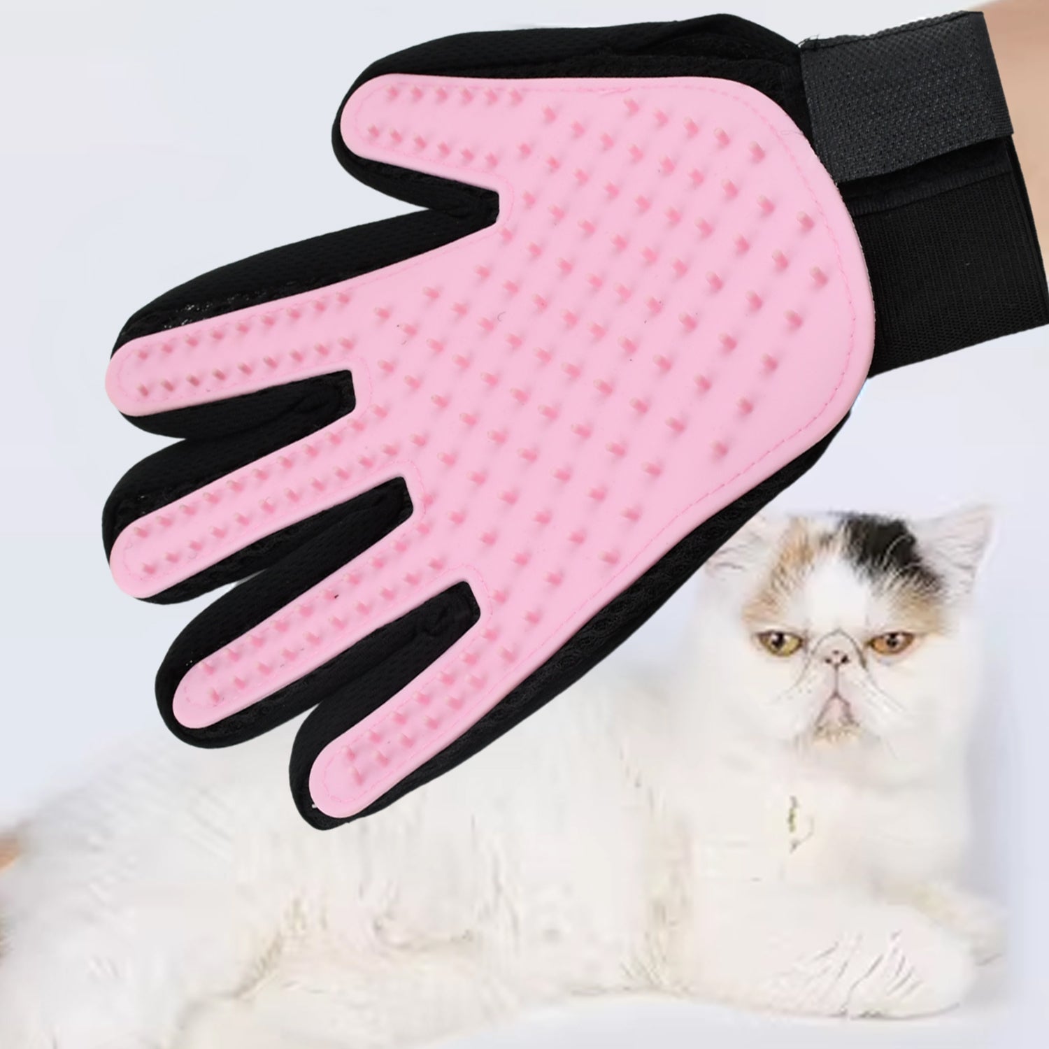 Pink  Gloves, Gloves Bathing Tool (1 Pc) - 17956_pink_multi_clea_gloves_1pc