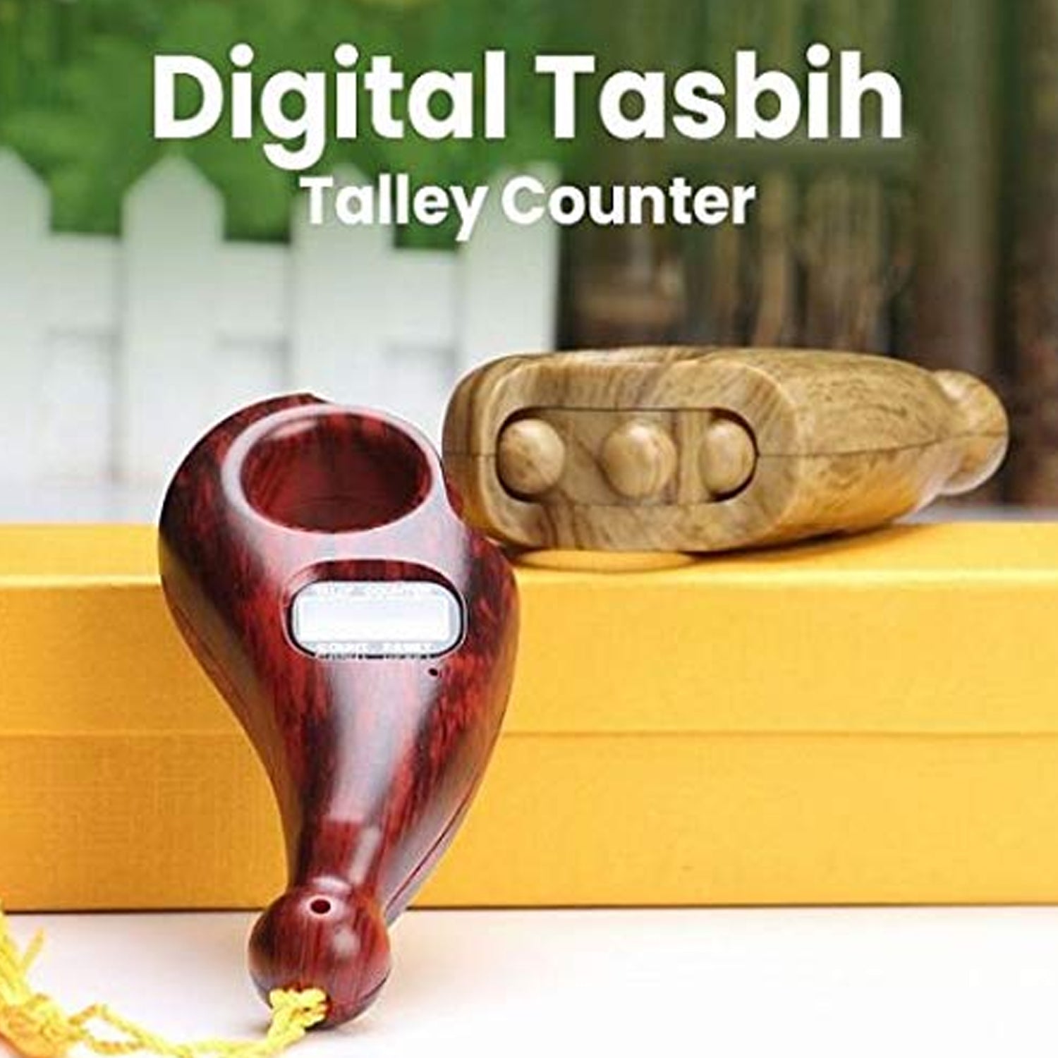 Digital Tasbih/Tasbeeh Digital Tally Counter, Wooden Religious Tally Counter Dig - 12828_hand_finger_digital_counting_machine