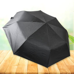 2 Fold Manual Open Umbrella| Windproof, Sunproof & Rainproof with Sturdy Steel S - 12744_travel_foldable_umbrella_1pc