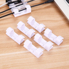 Plastic Clips Stronger Adhesive Tape | Cable Manager | Wire Manager | Wire Clamp - 9502_plastic_cable_clips_20pc