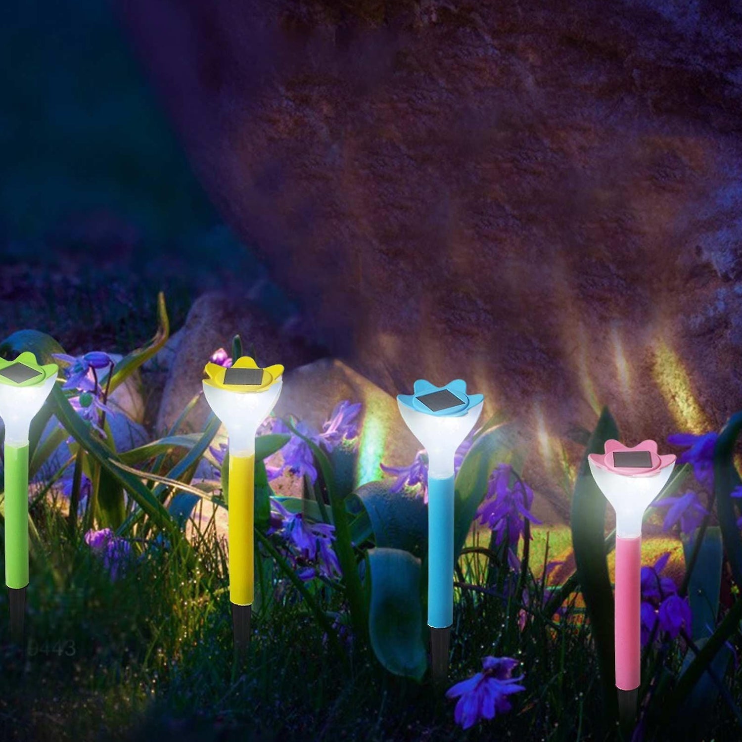 Street Light Solar Flowers Lights Road Light Flower Landscape Light Decorative Y - 9138_solar_flower_light_2pc