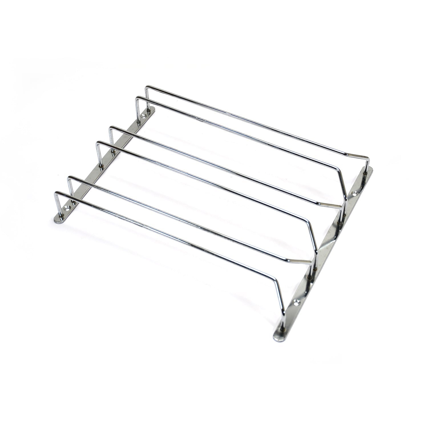 Towel Shelves / Rack / Towel Stand with Chrome Finish for Bathroom Decor - 5136_css_glass_rack_34cm