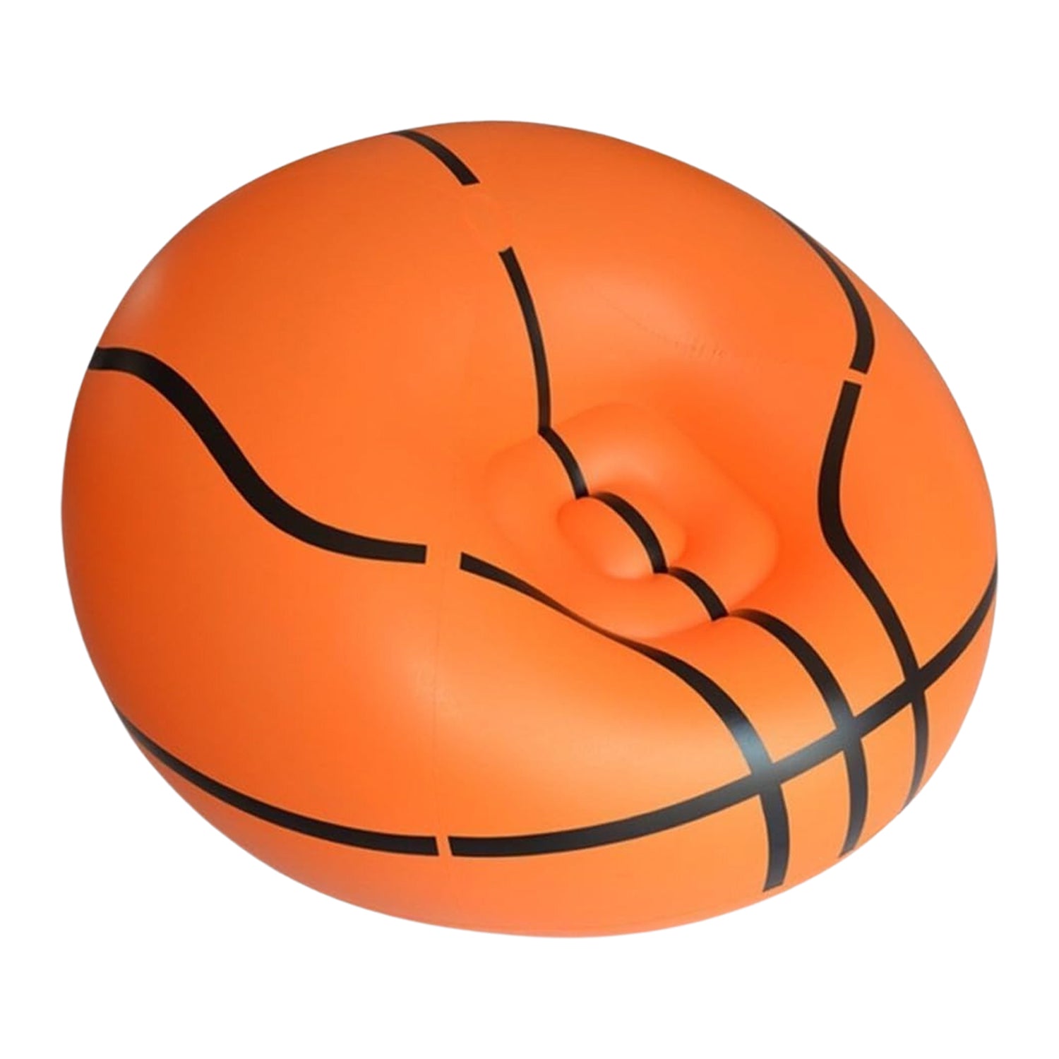 Foldable Sofa, Cartoon Style Inflatable Folding Chair, Ball Chair, Inflatable So - 17783_basketball_foldable_sofa_110x80cm