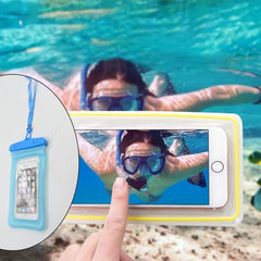 Waterproof mobile pouch for underwater use