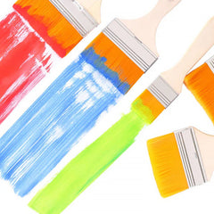 Painting Brush Nylon Pine Brush Tool Board Brush Dusting Cleaning Wall Paint Bru - 17760_big_art_brush_6pc