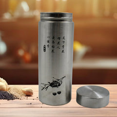 Unbreakable Stainless Steel Leak Proof Fridge Water Bottle, Leak Proof | Office  - 13043_portable_ss_water_bottle_300ml