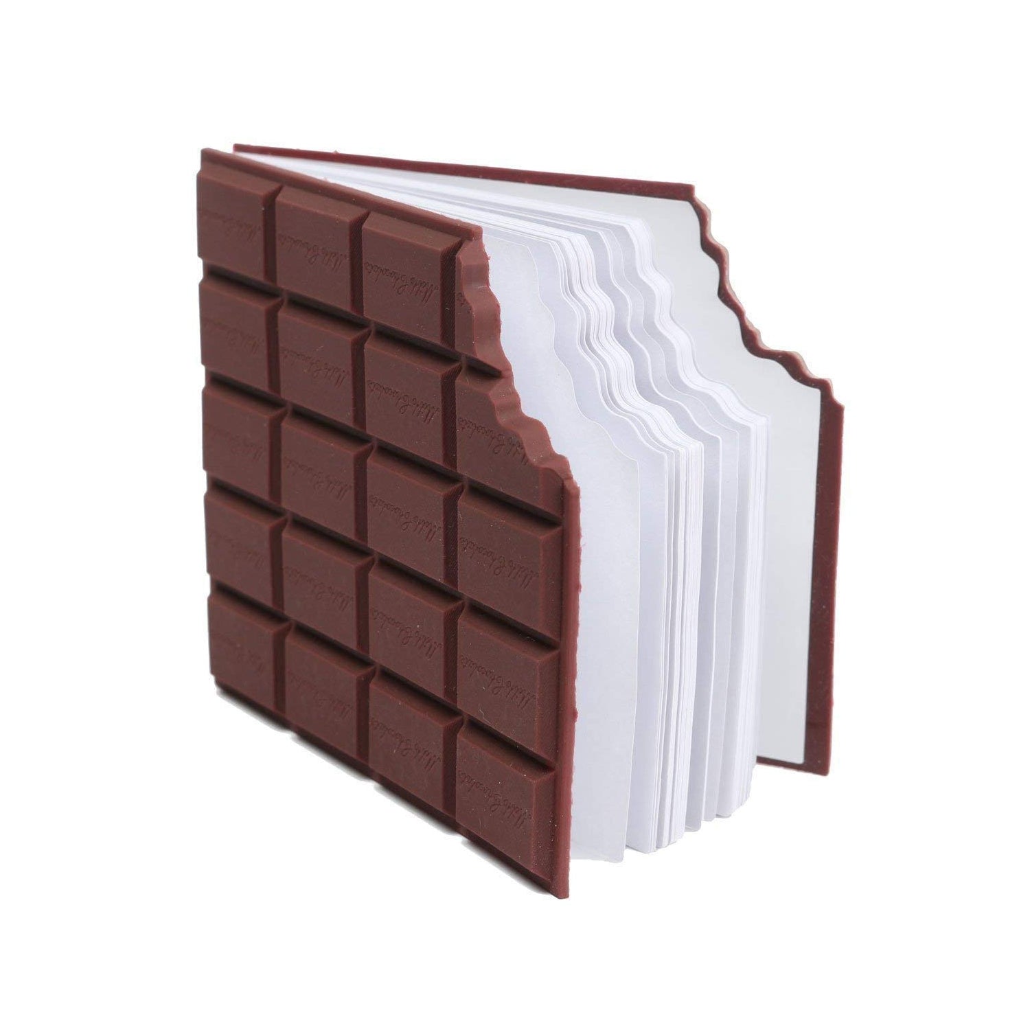 Small Chocolate Scented Diary Memo Notebook in Rectangular Chocolate Bite Shape  - 4528_chocolate_shaped_note_book