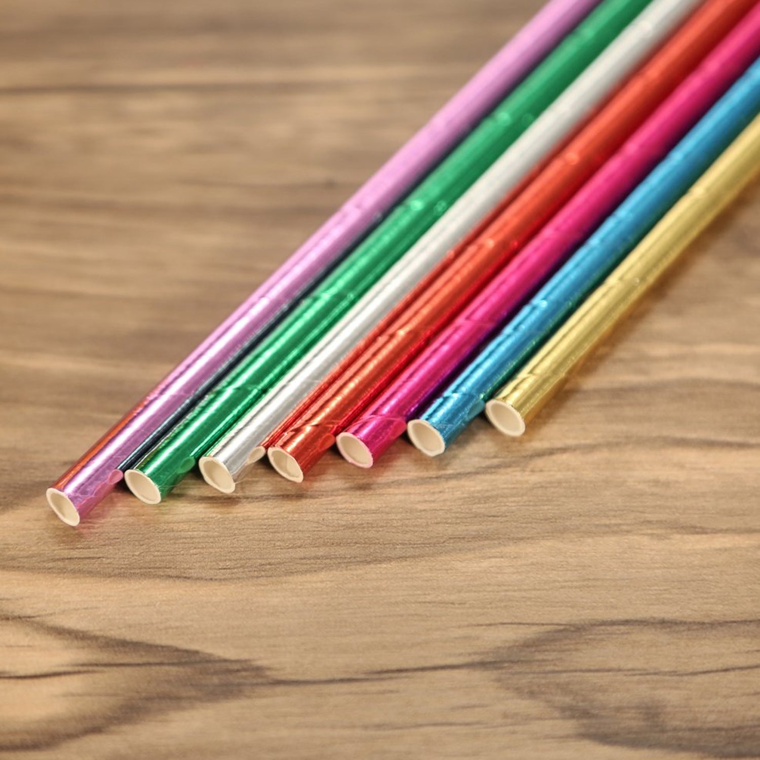 Home Paper Straws Durable & Eco-Friendly Colorful - Drinking Straws & Party Deco - 5519_paper_straw_25pc_set