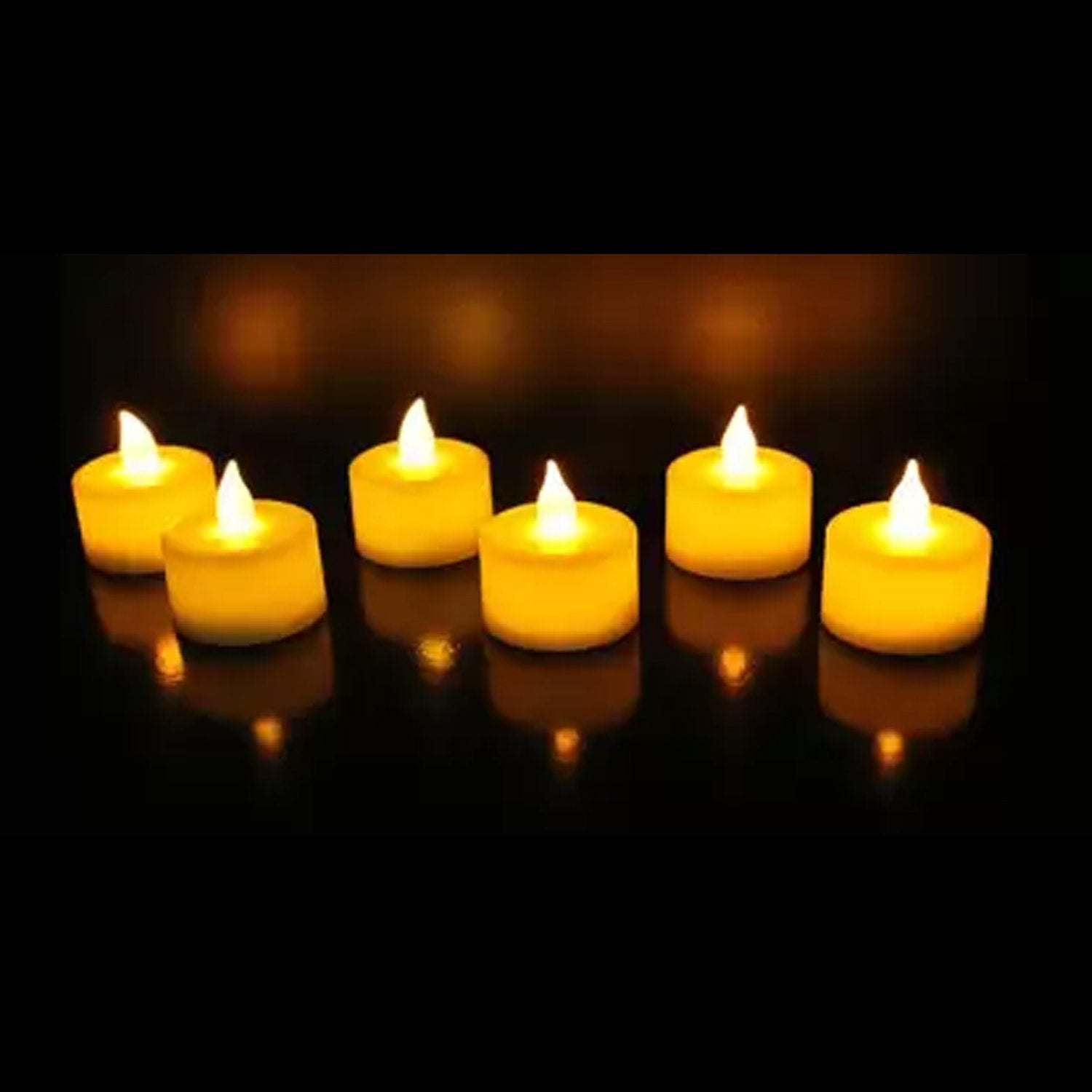 LED tealight candles for festive decor, 24 pcs, white color