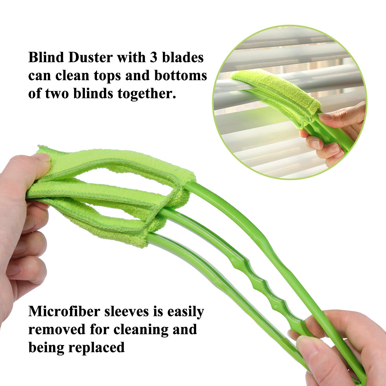 Window Blind Cleaner Duster Brush with Microfiber Sleeves - Blind Cleaner Tools  - 7729_microfiber_blind_duster