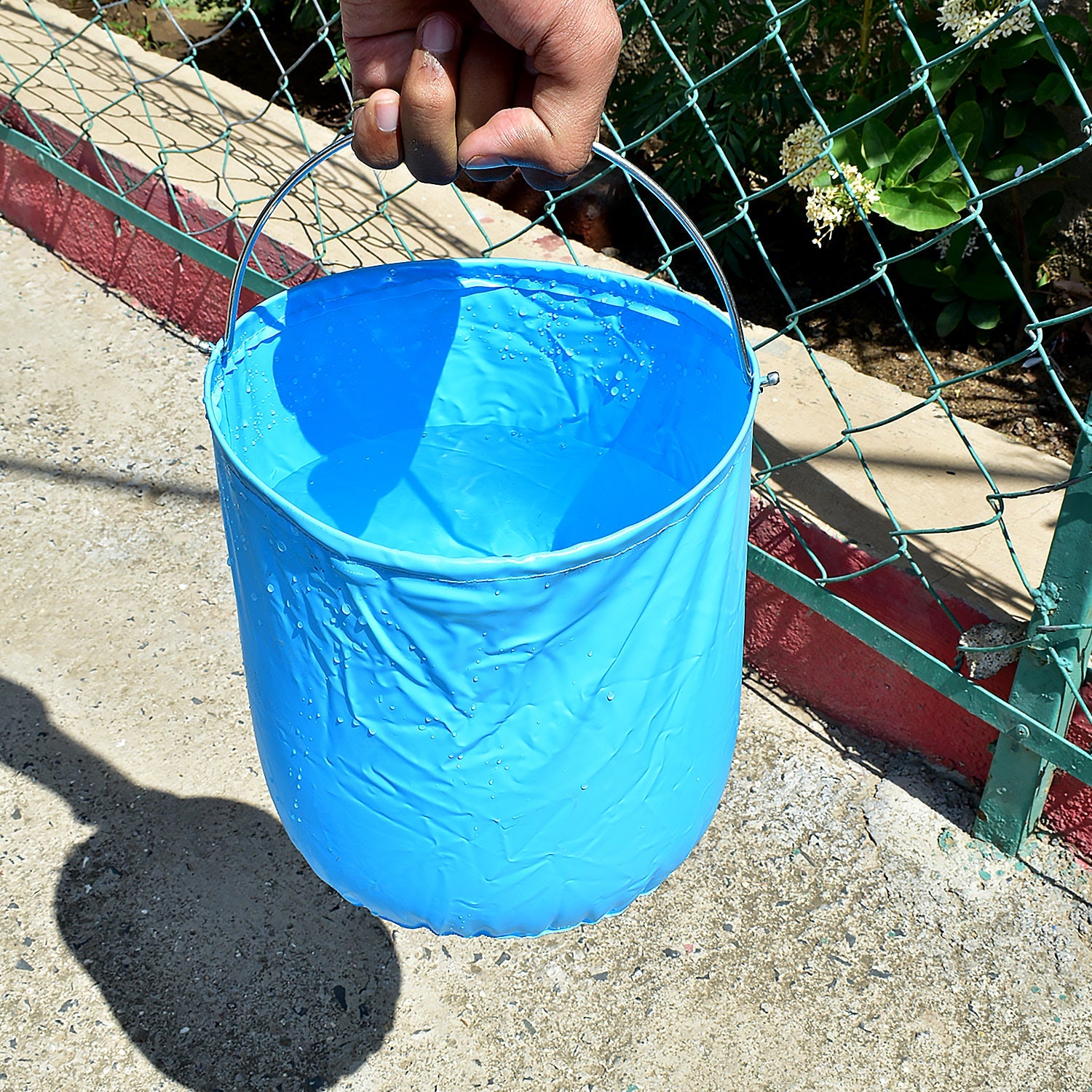 Folding Bucket, Portable, Round Bucket, Simple Bucket, With Handle, Multi-functi - 17965_foldable_round_bucket_1pc