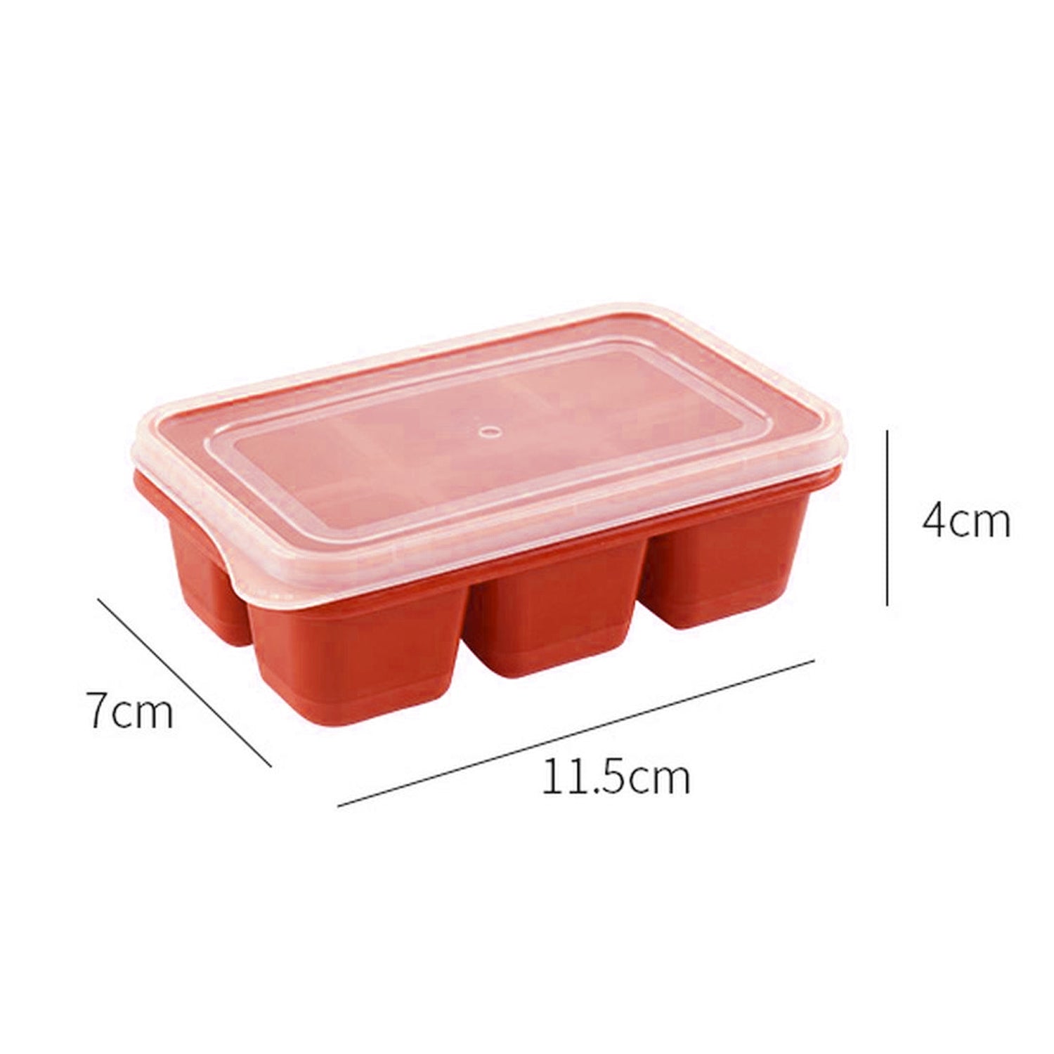 6 cavity Silicone Ice Tray used in all kinds of places like household kitchens f - 4750_6cavity_sili_ice_tray_brown