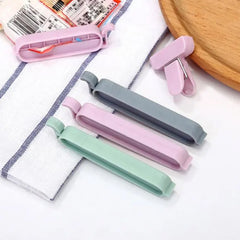 Food storage clips in assorted colors