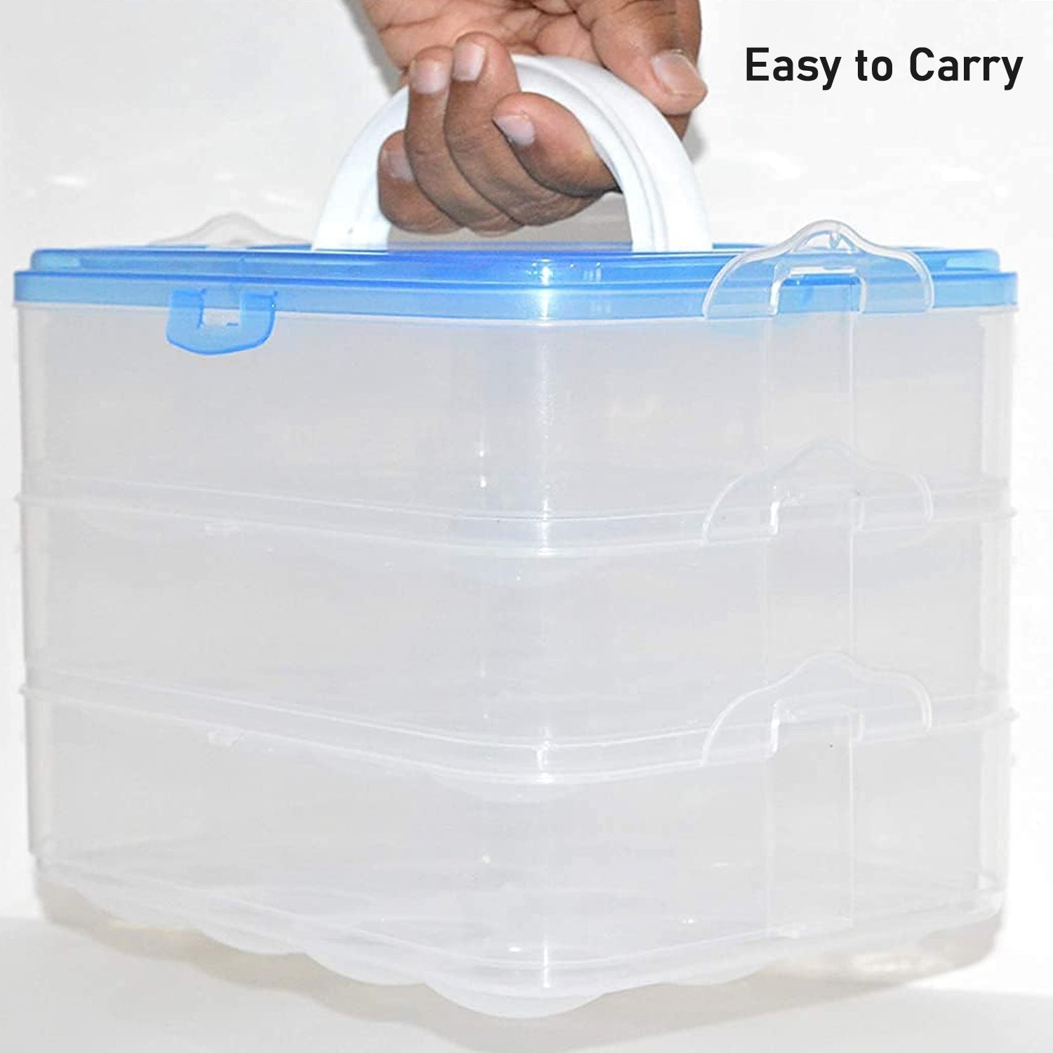 3-Layer Plastic Refrigerator Egg Storage Box (36 Grid) - 2643_36grid_egg_box