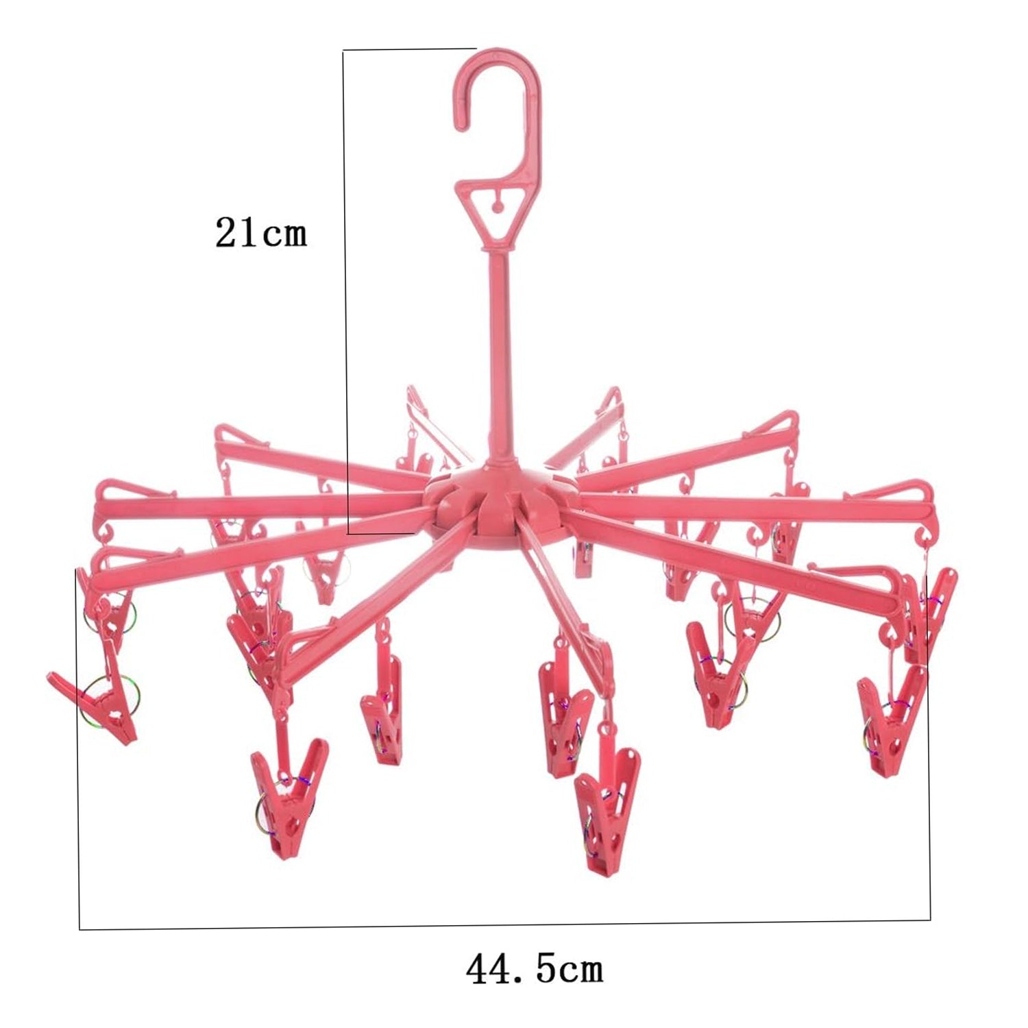 Drying rack with clips for underwear and bras