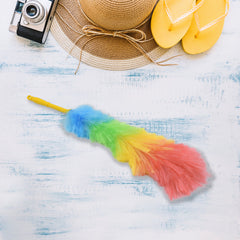 Lightweight microfiber feather duster for home and office cleaning